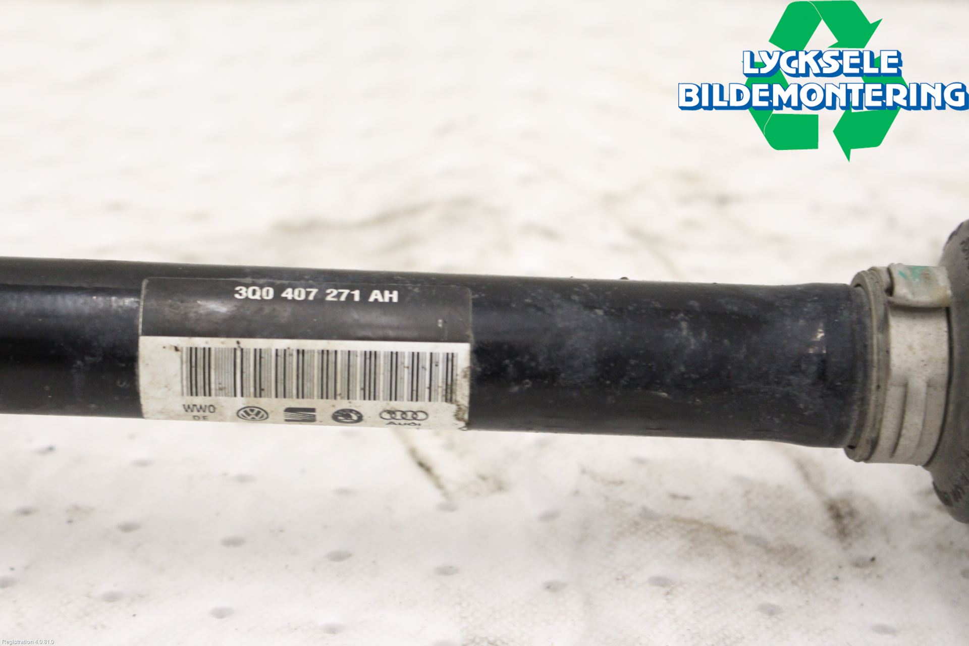 Volkswagen VW PASSAT 15-19 Drivaxel Fram Vänster