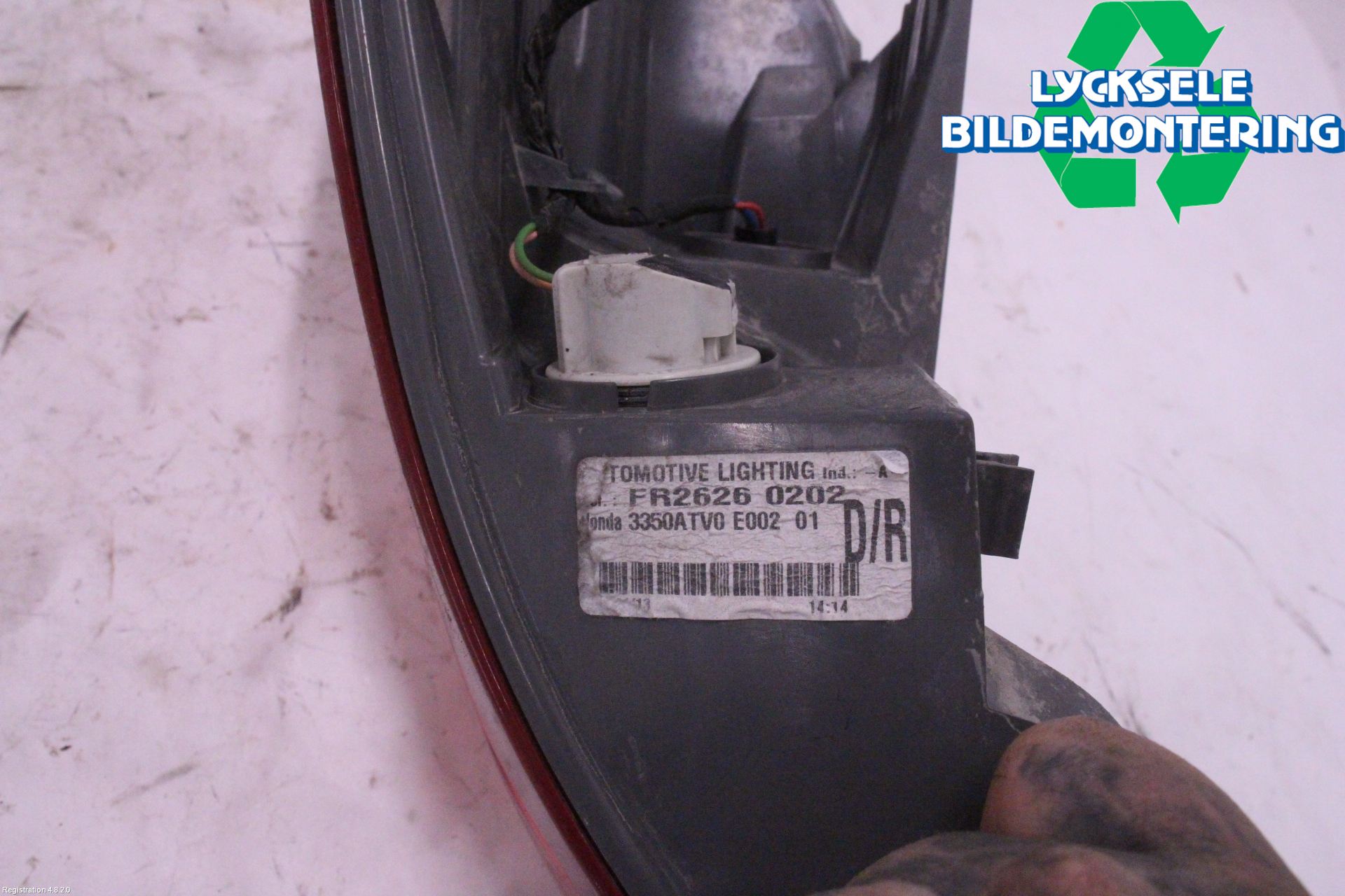 Honda CIVIC 12-16 Bakljus Höger