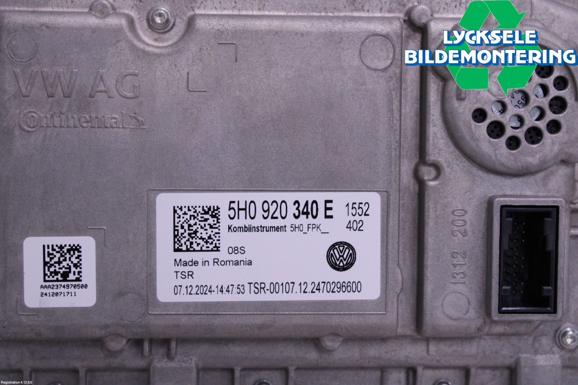 Volkswagen VW CRAFTER II / E-CRAFTER 17- Instrument Komb