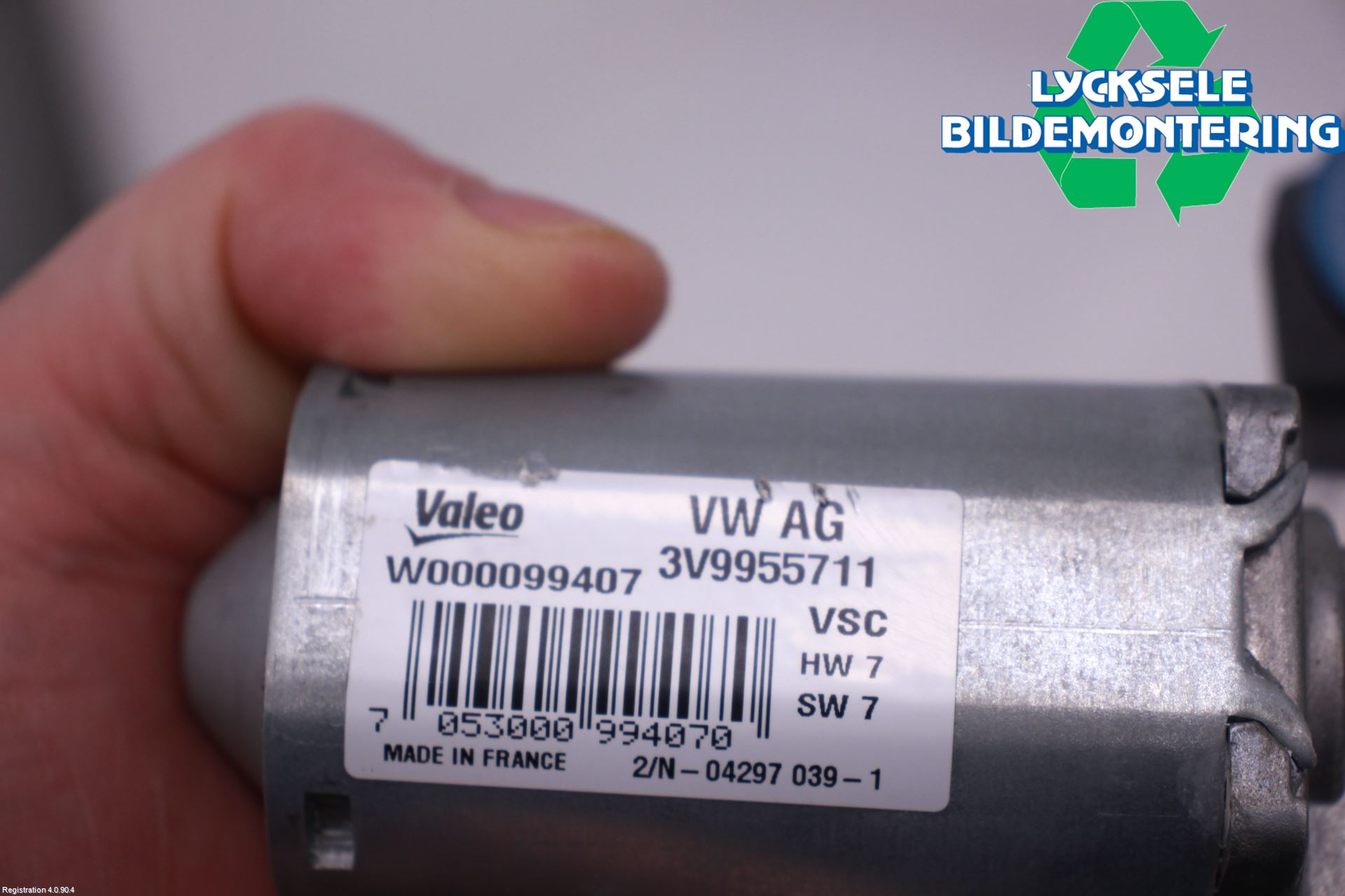 Skoda SUPERB 16-24 Torkarmotor Baklucka