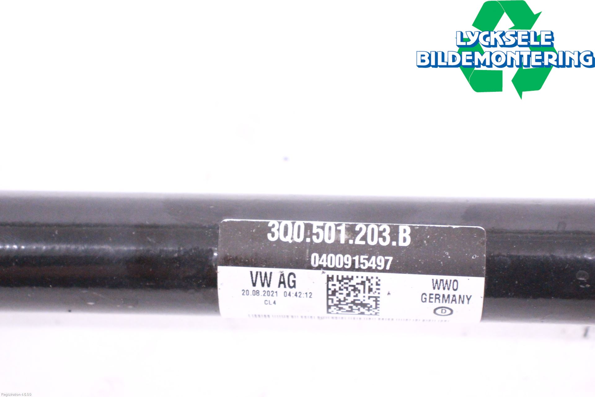 Volkswagen VW TIGUAN 16-24 Drivaxel Bak Vänster