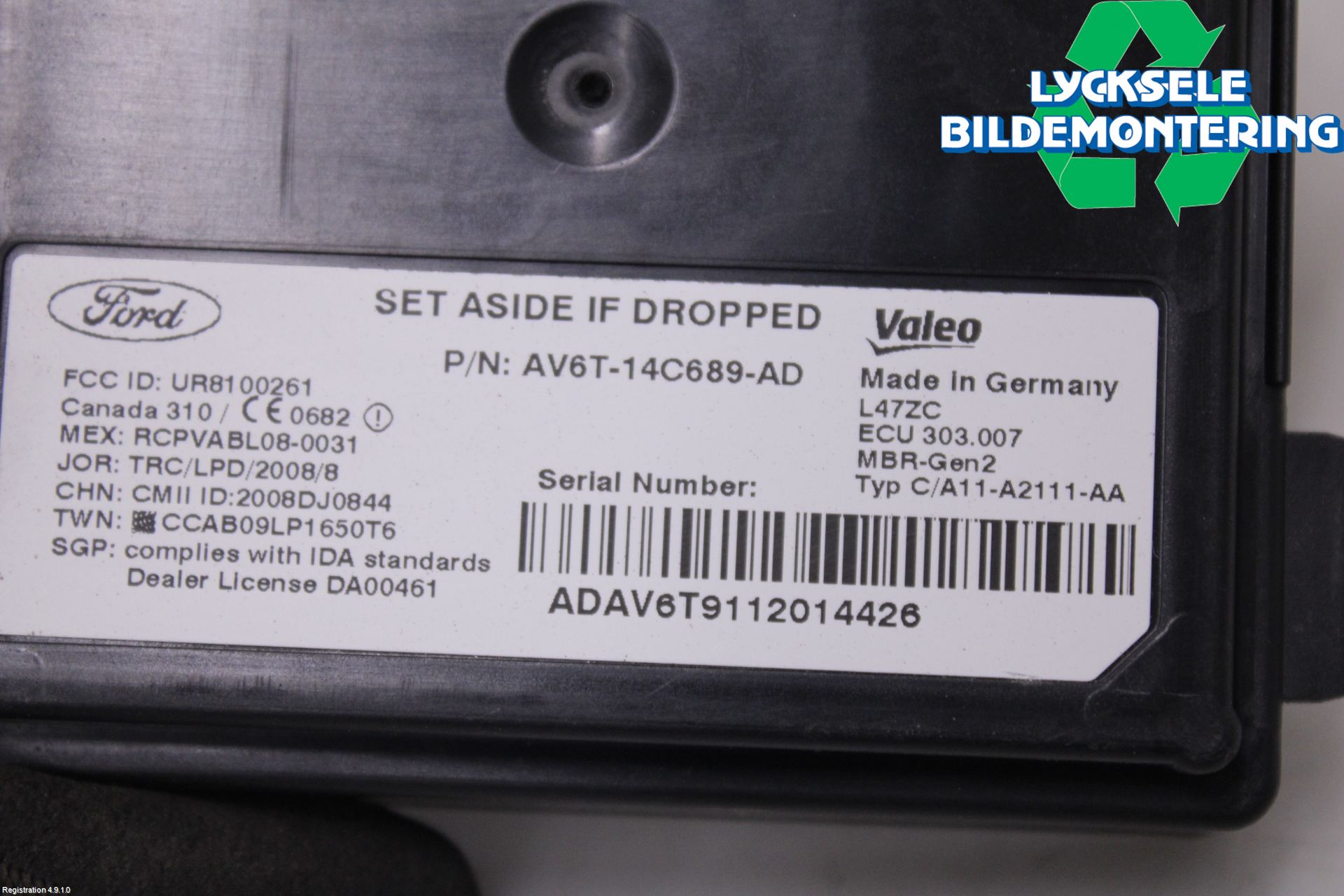 Ford FOCUS 11-14 Sensor Aktivt Kollisionsskydd