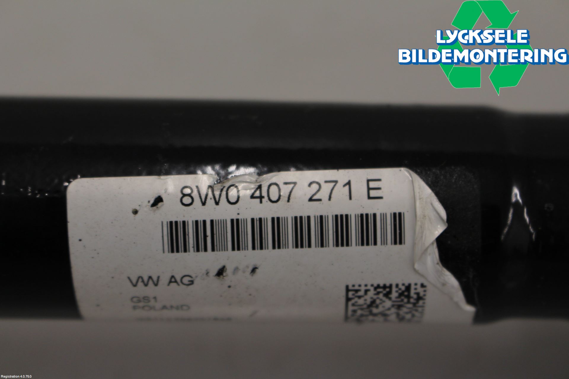 Audi A5 17- Drivaxel Fram Höger