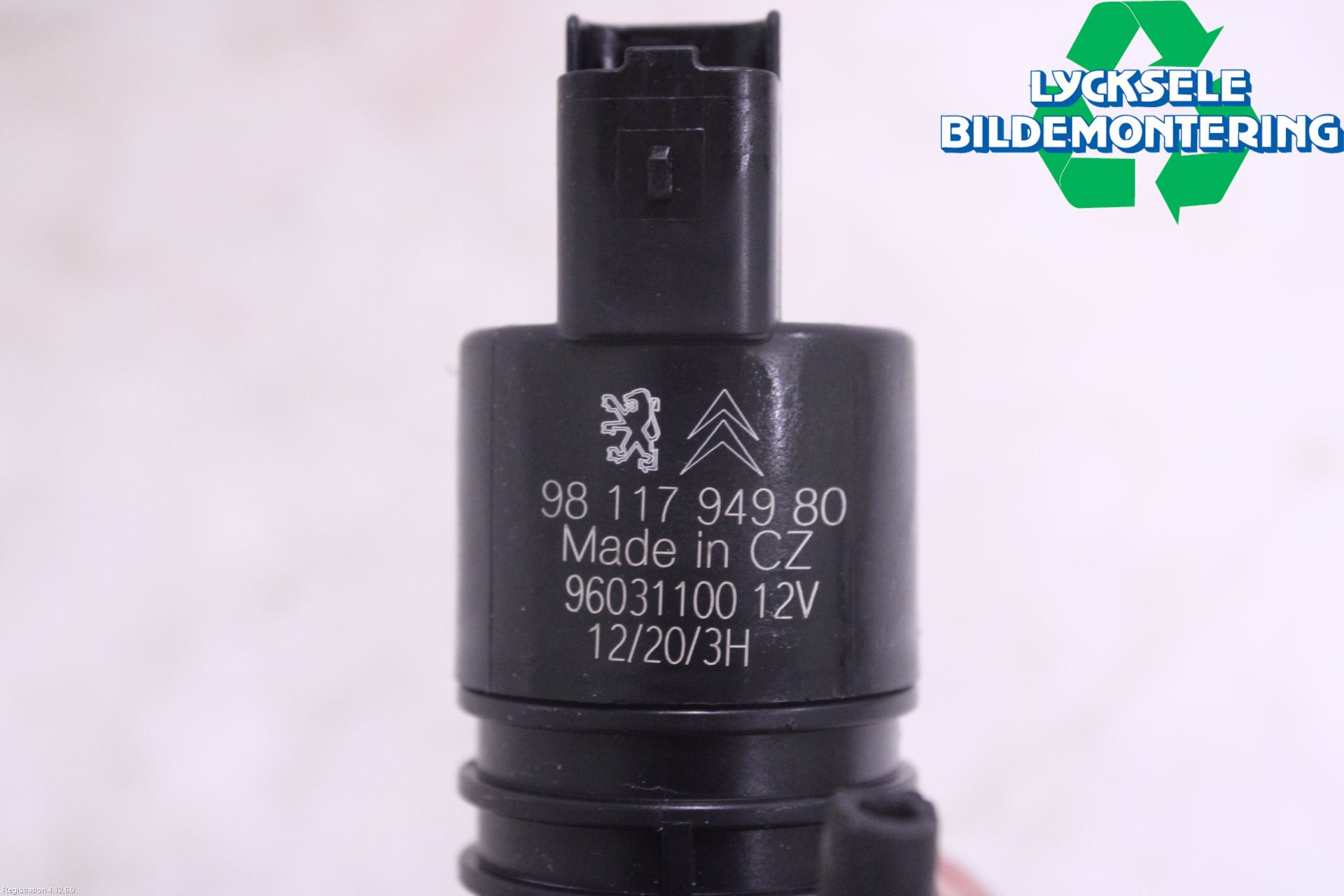 Peugeot EXPERT/E-EXPERT 17- Spolarpump Vindruta