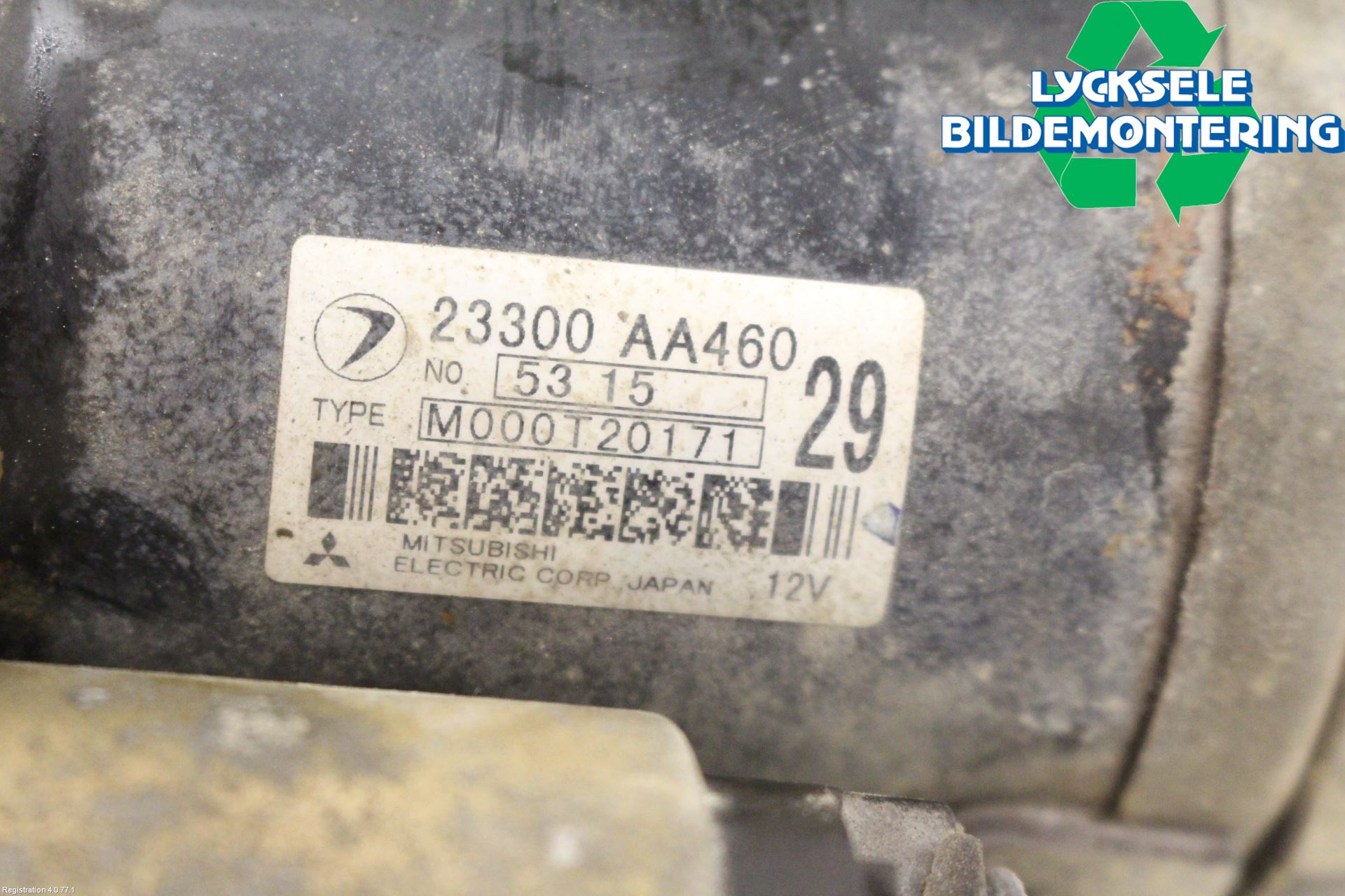 Subaru FORESTER SG 03-05 Startmotor