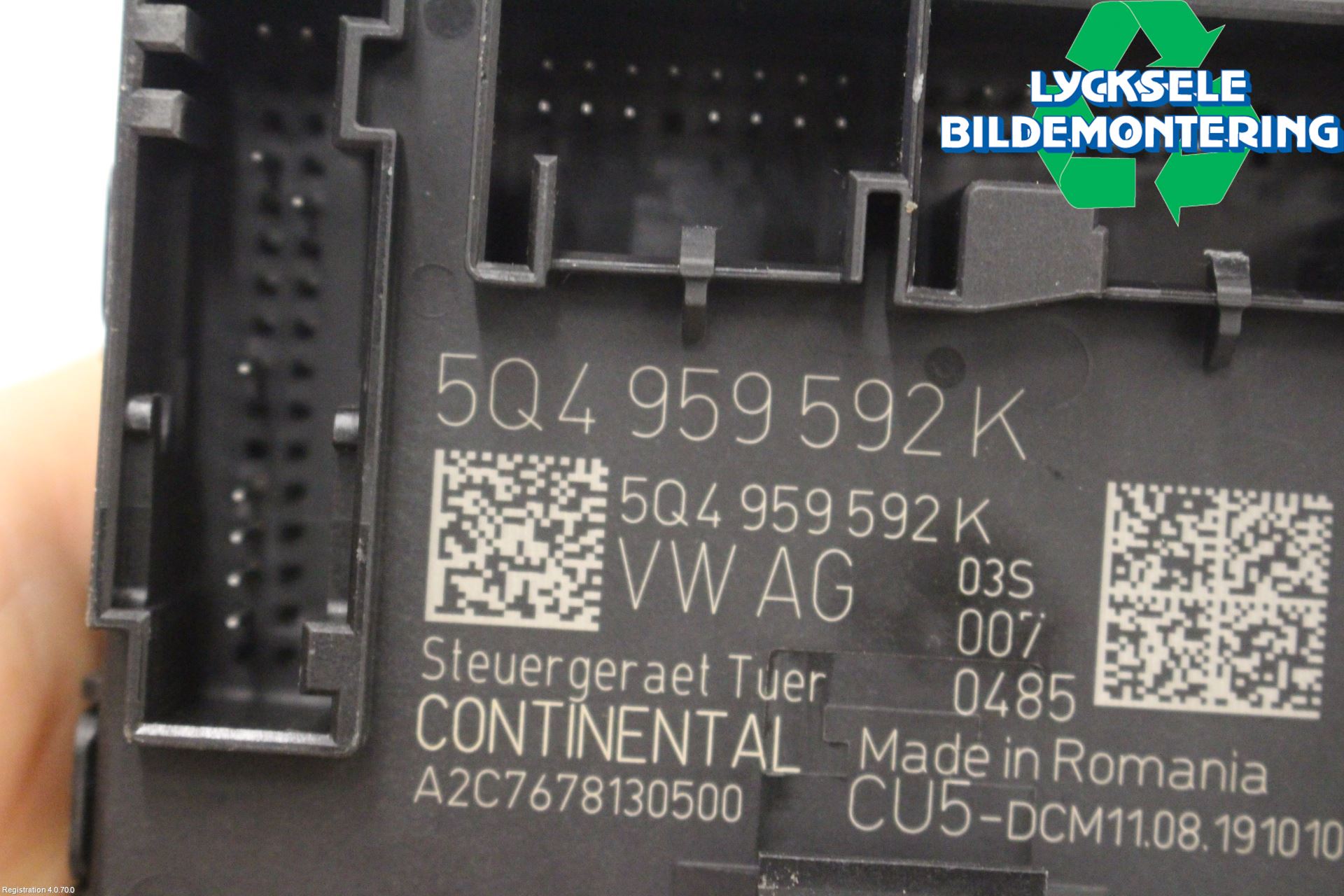 Skoda OCTAVIA (5E) 13-20 Styrenhet Dörr