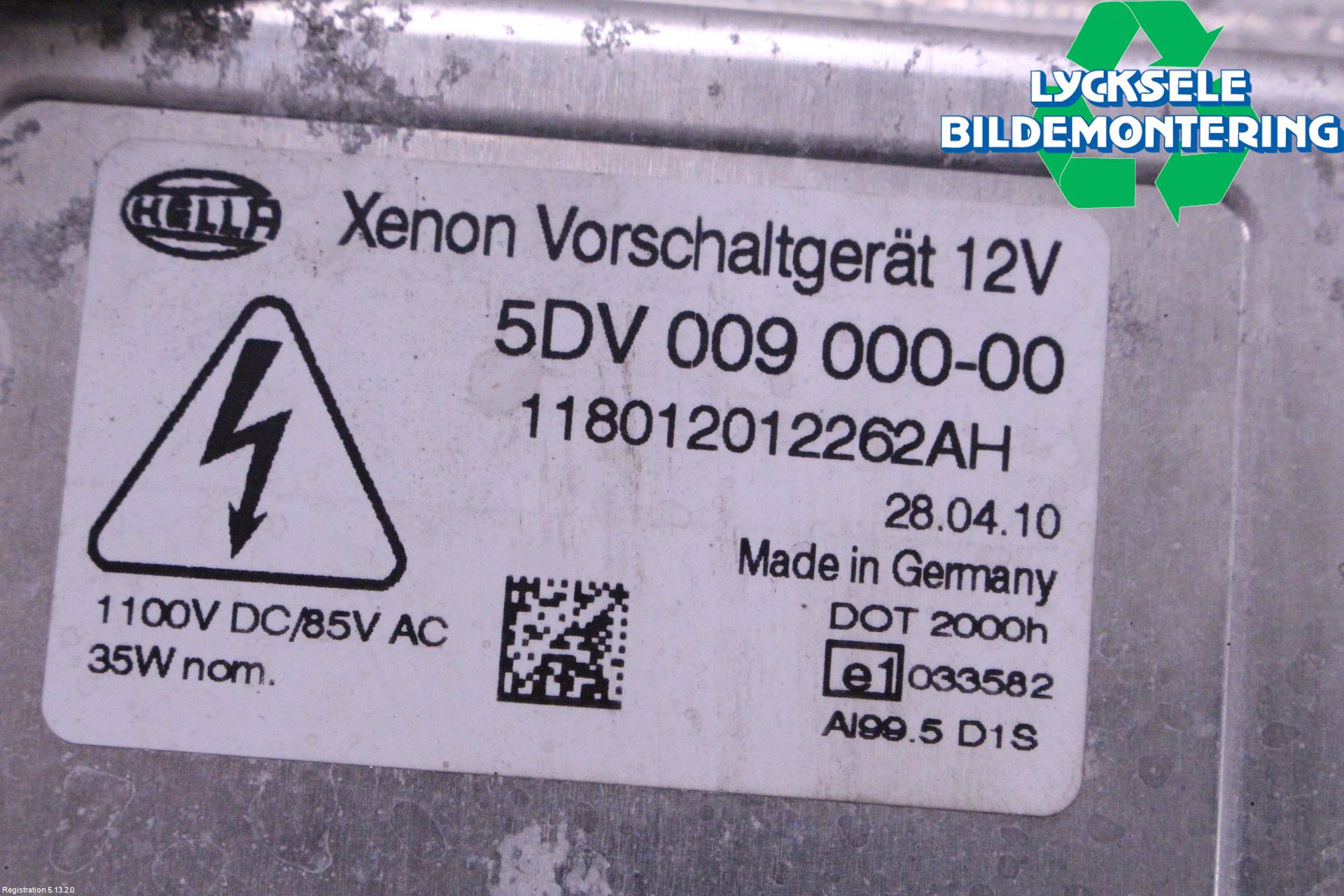 Ford KUGA 08-12 Styrenhet Strålkastare