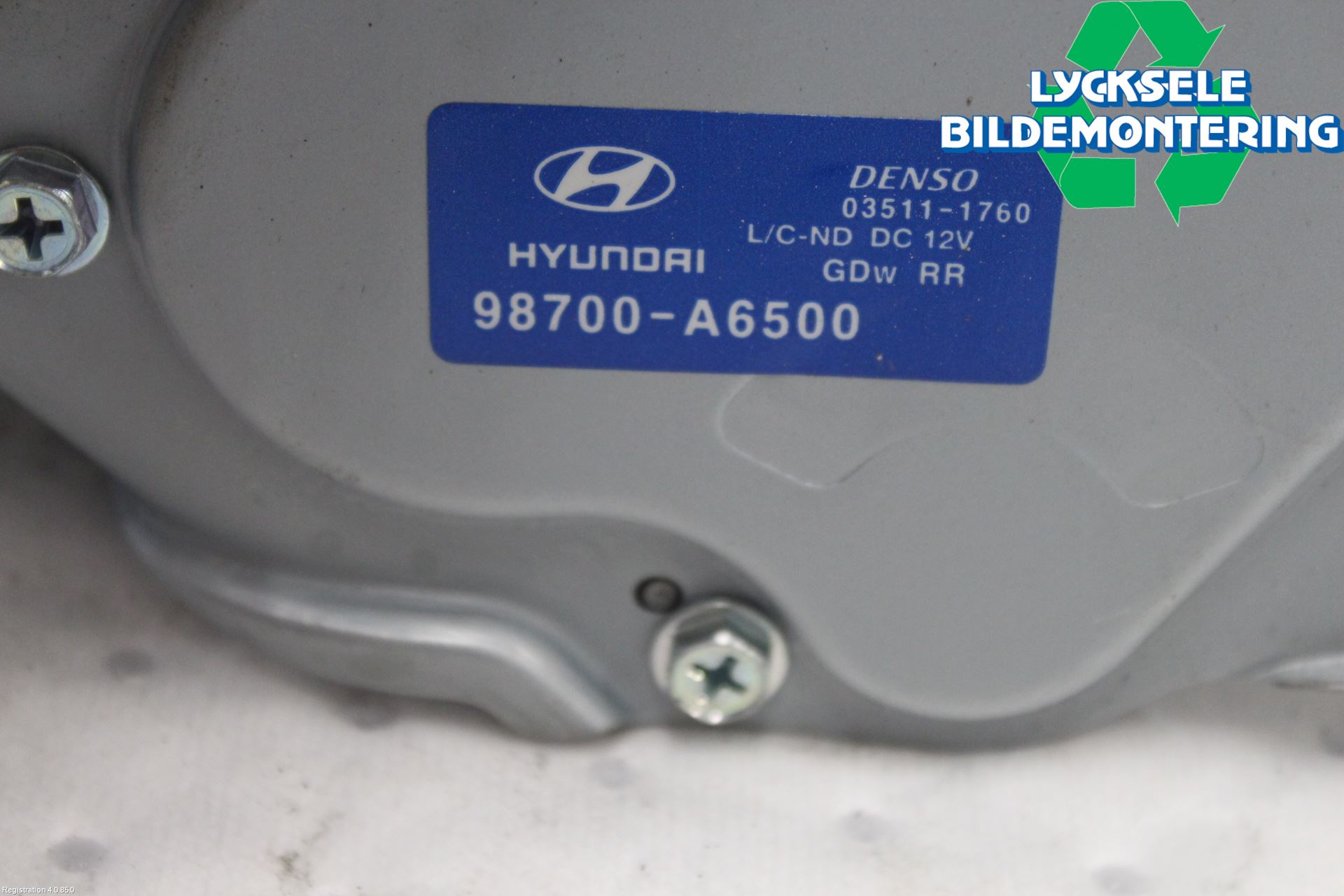 Hyundai i30 GD 13-17 Torkarmotor Baklucka