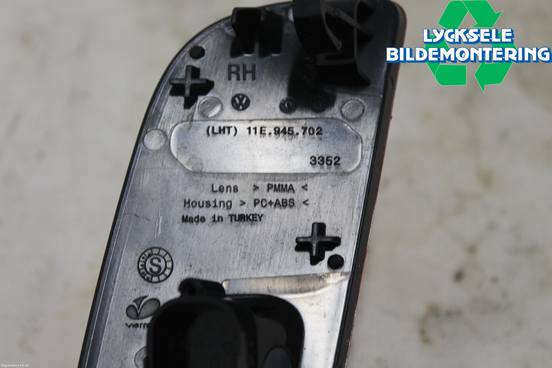 Volkswagen VW ID.4 21- Dimljus/Reflex Bak