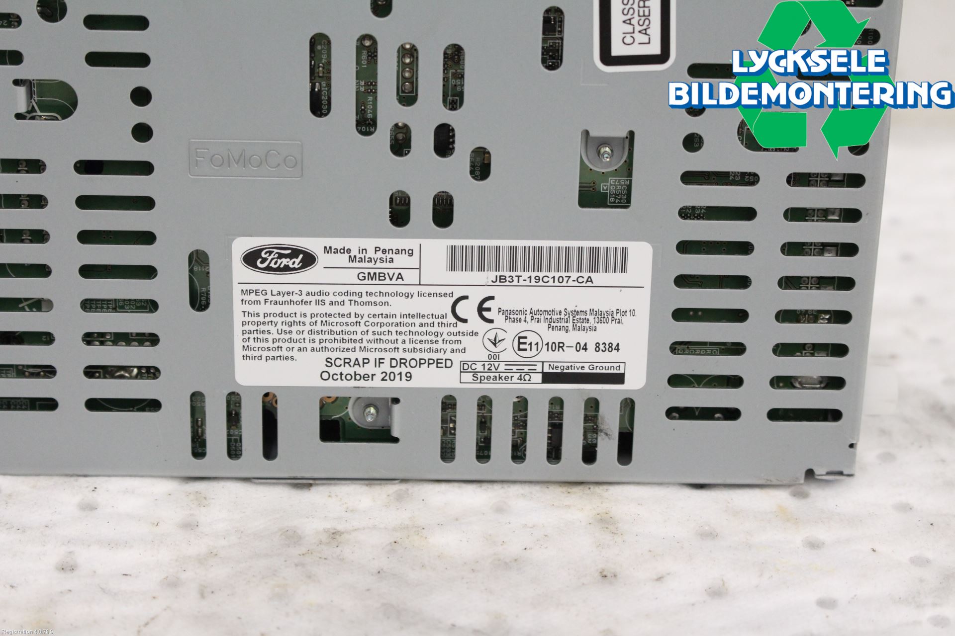 Ford RANGER EU 12-23 Cd Radio - Multimediapanel