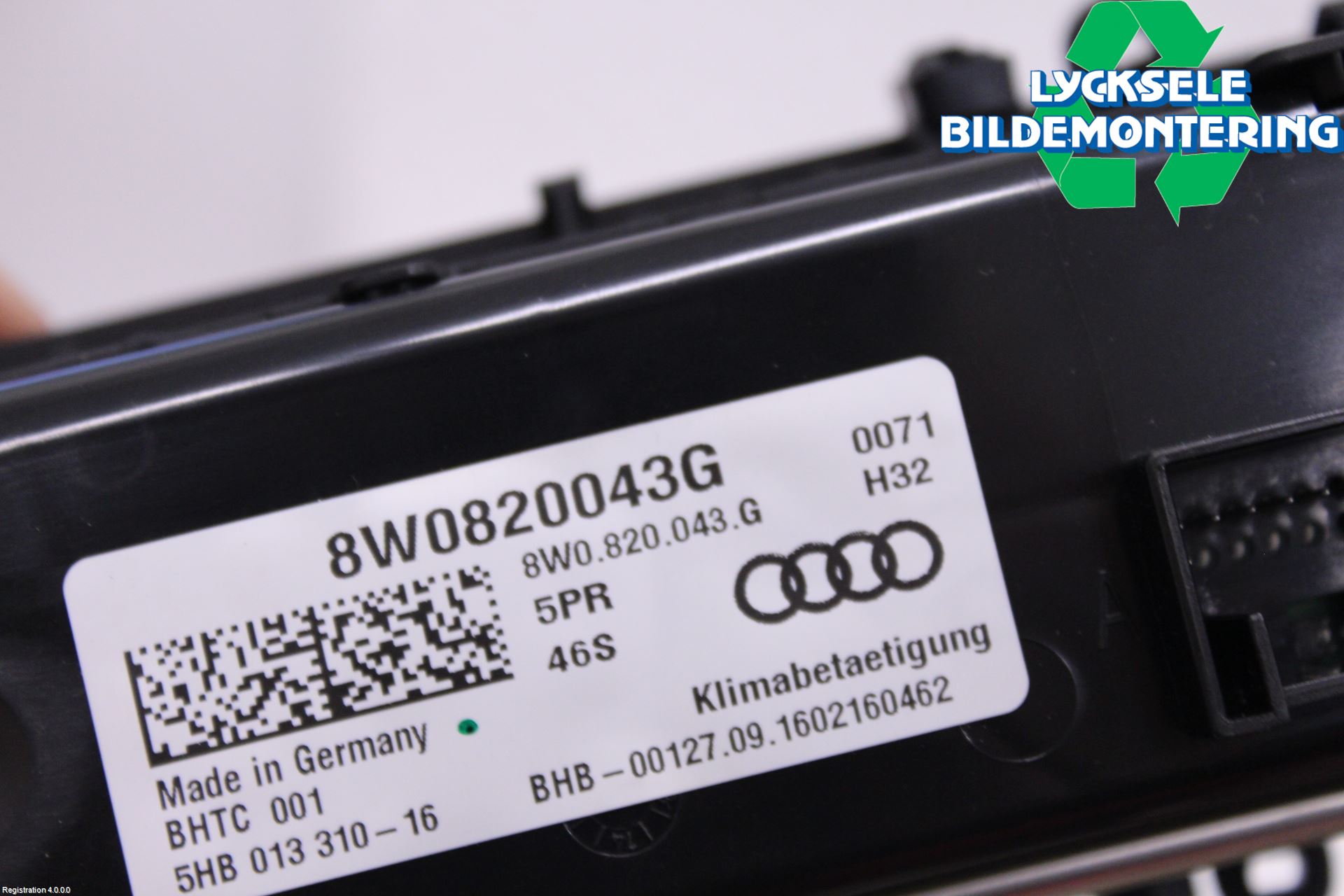 Audi A4/S4 B9 16-19 Ac Styrenhet Ac Manöveren