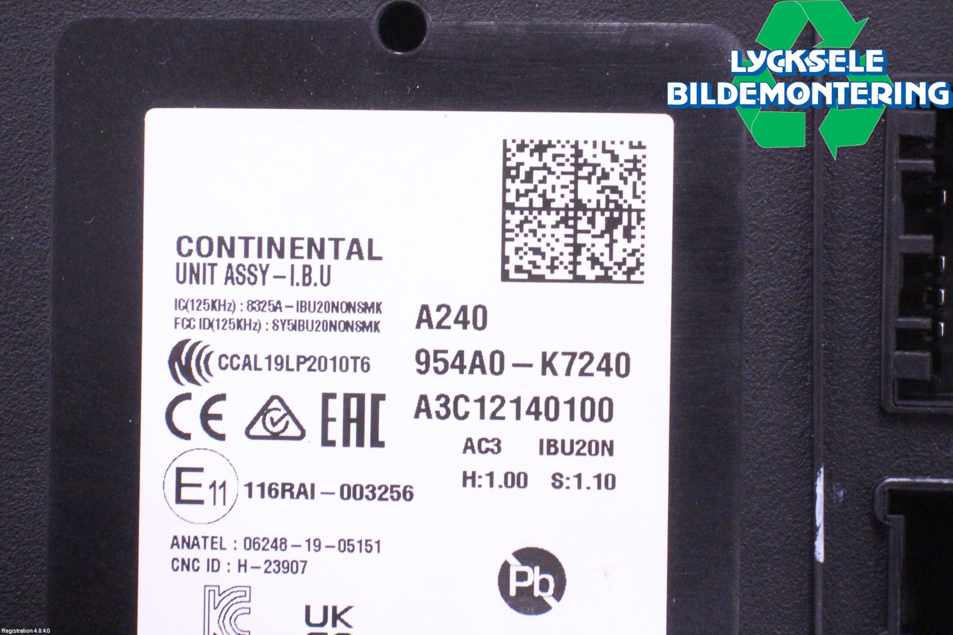 Hyundai i10 LA 20- Styrenhet Övrigt