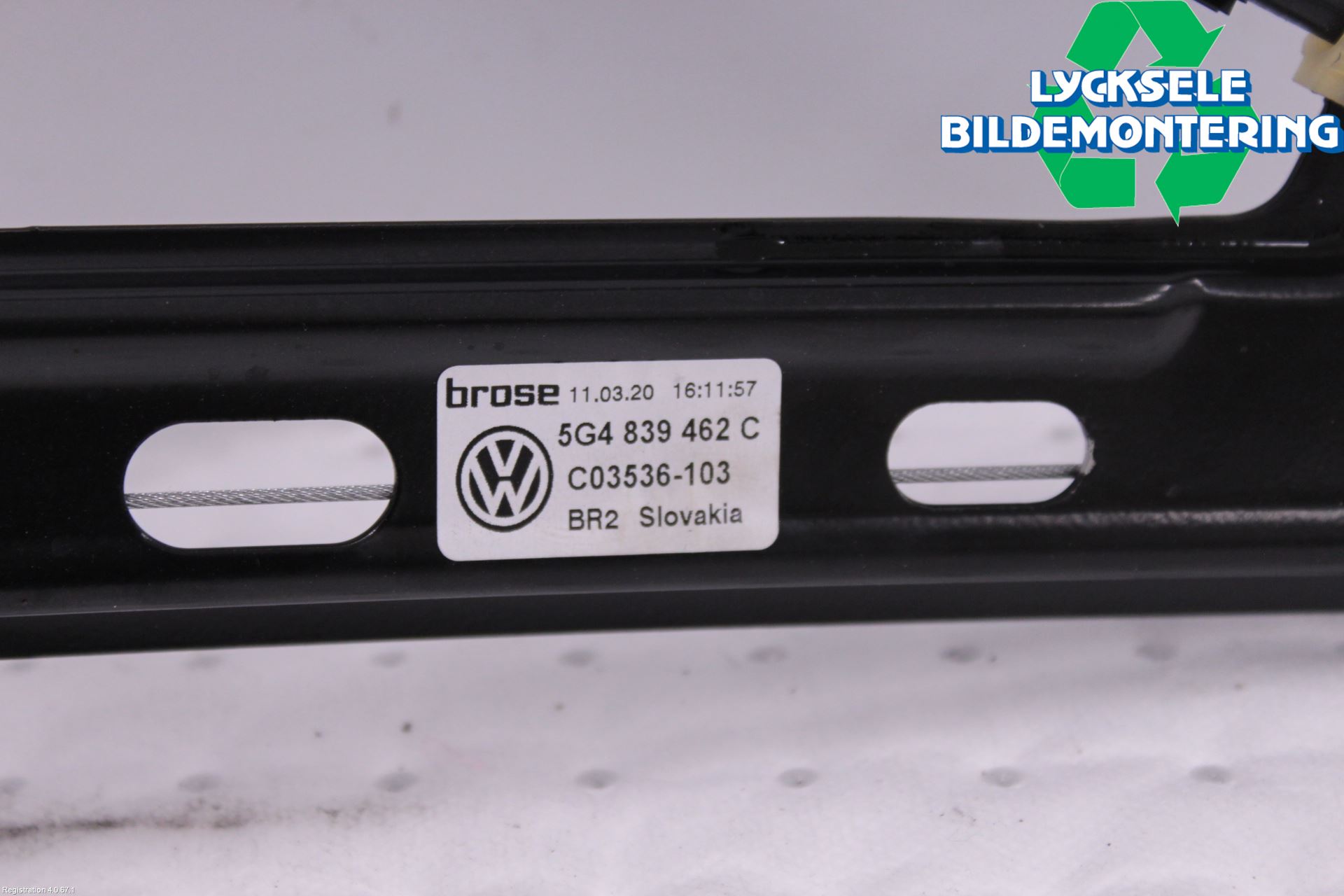 Volkswagen VW GOLF / E-GOLF VII 13-20 Fönsterhissmekanism