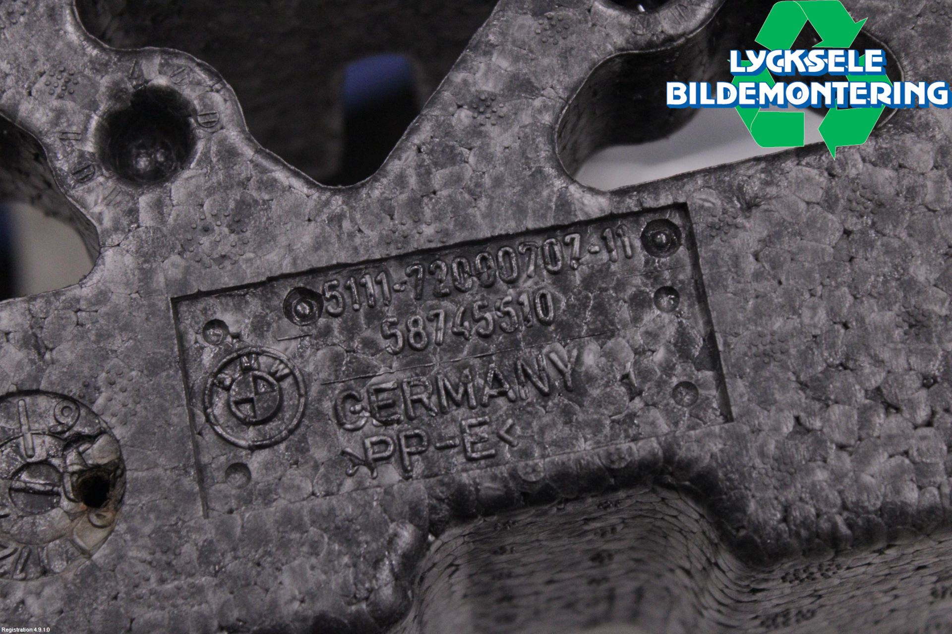 BMW 5 F10/F11/F18 09-17 Stötfångar Deformelement Fram