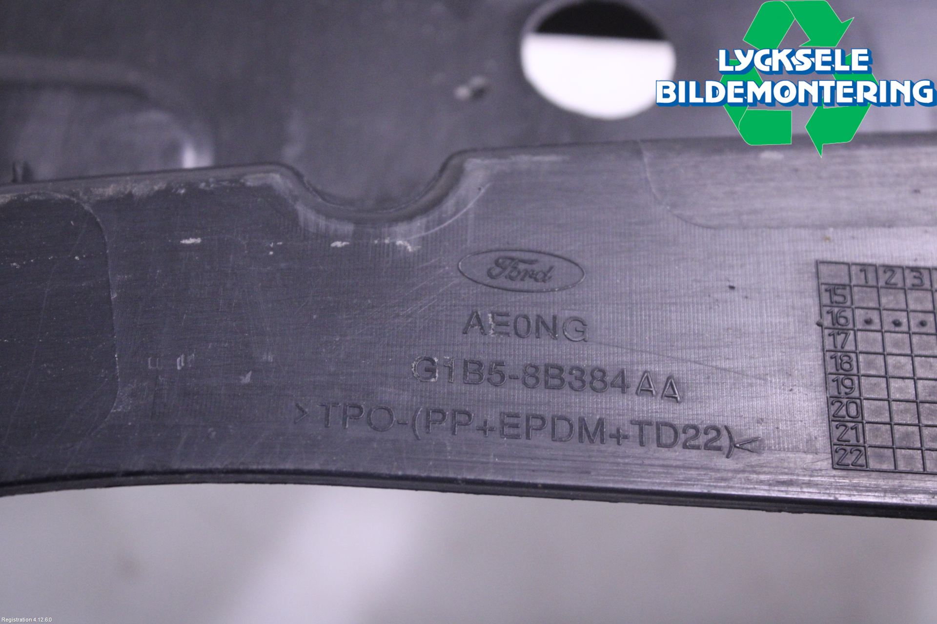 Ford KA+ 16-20 Deflektor Plåt-Plast Kylning