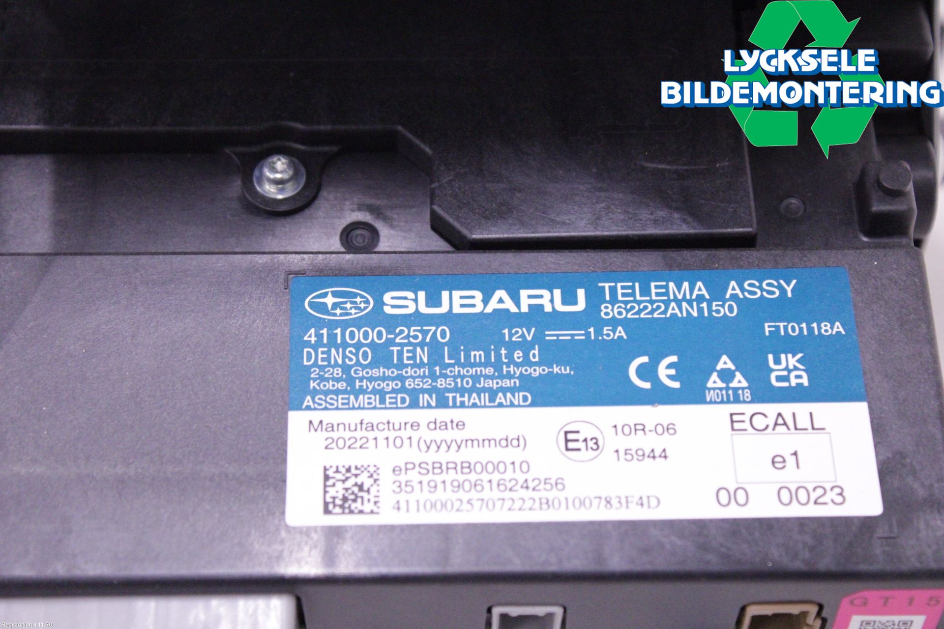 Subaru OUTBACK 21- Cd Radio - Multimediapanel