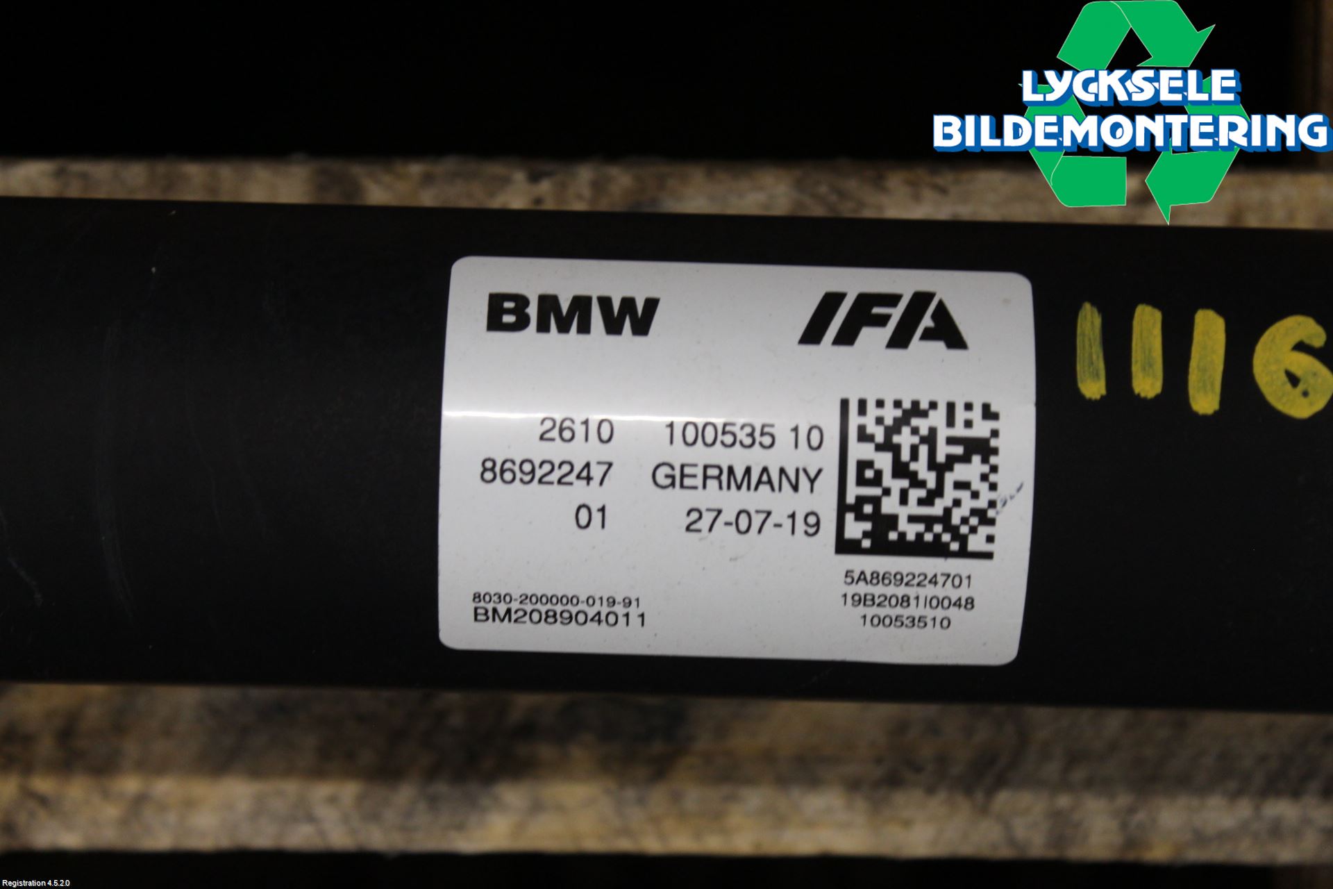 BMW X3 G01 18- Mellanaxel Komp