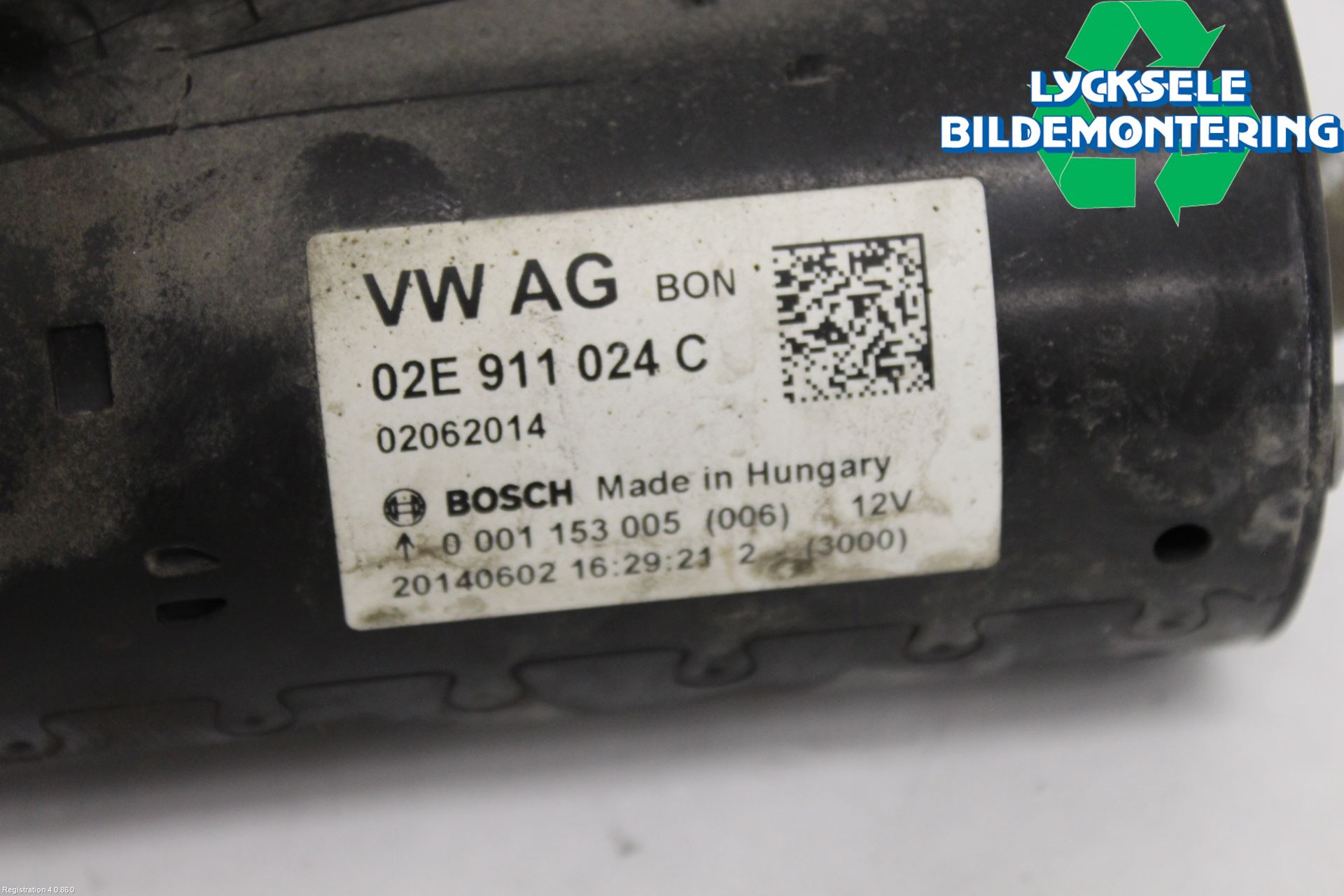 Volkswagen VW PASSAT 11-14 Startmotor Diesel