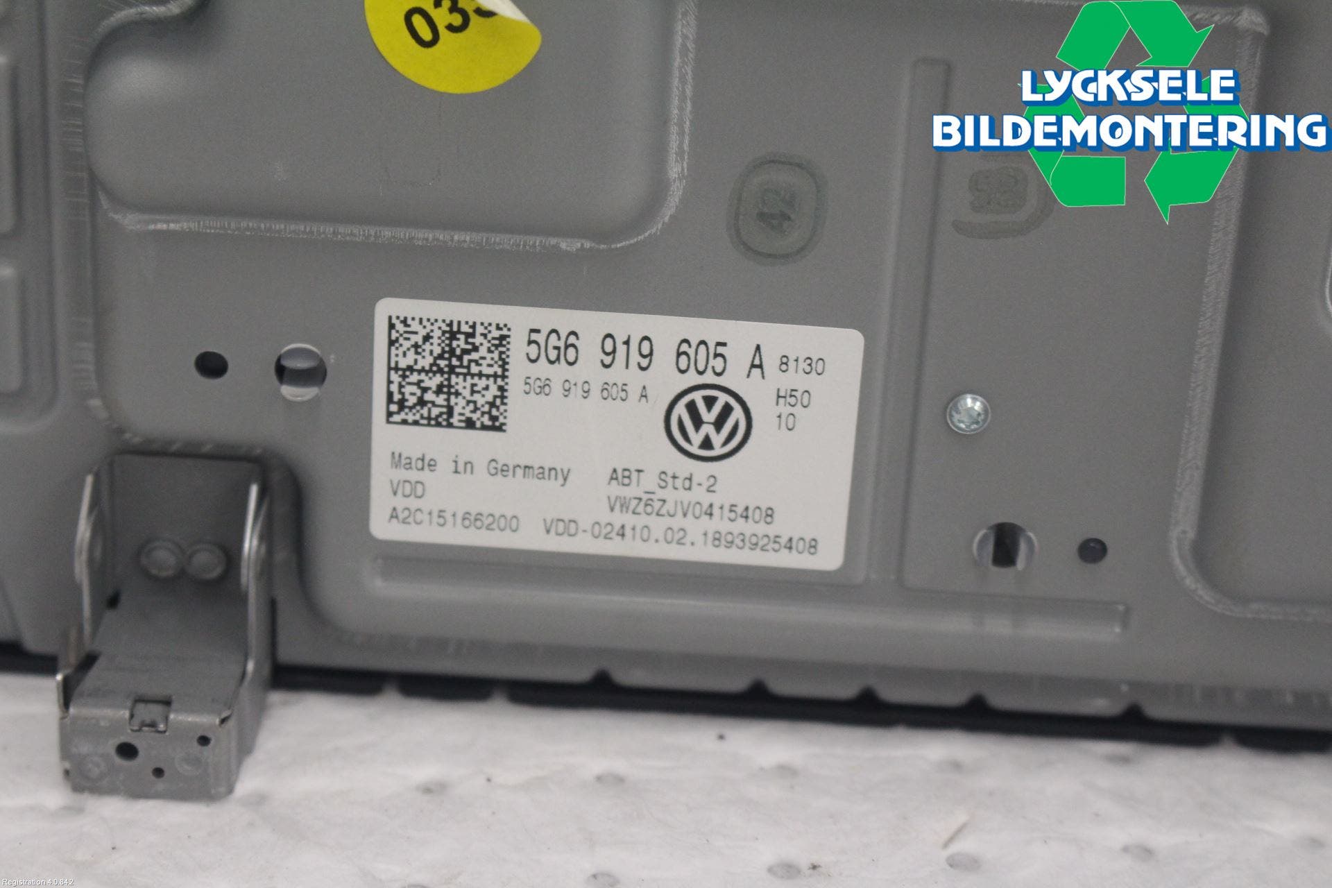 Volkswagen VW GOLF / E-GOLF VII 13-20 Cd Radio - Multimediapanel