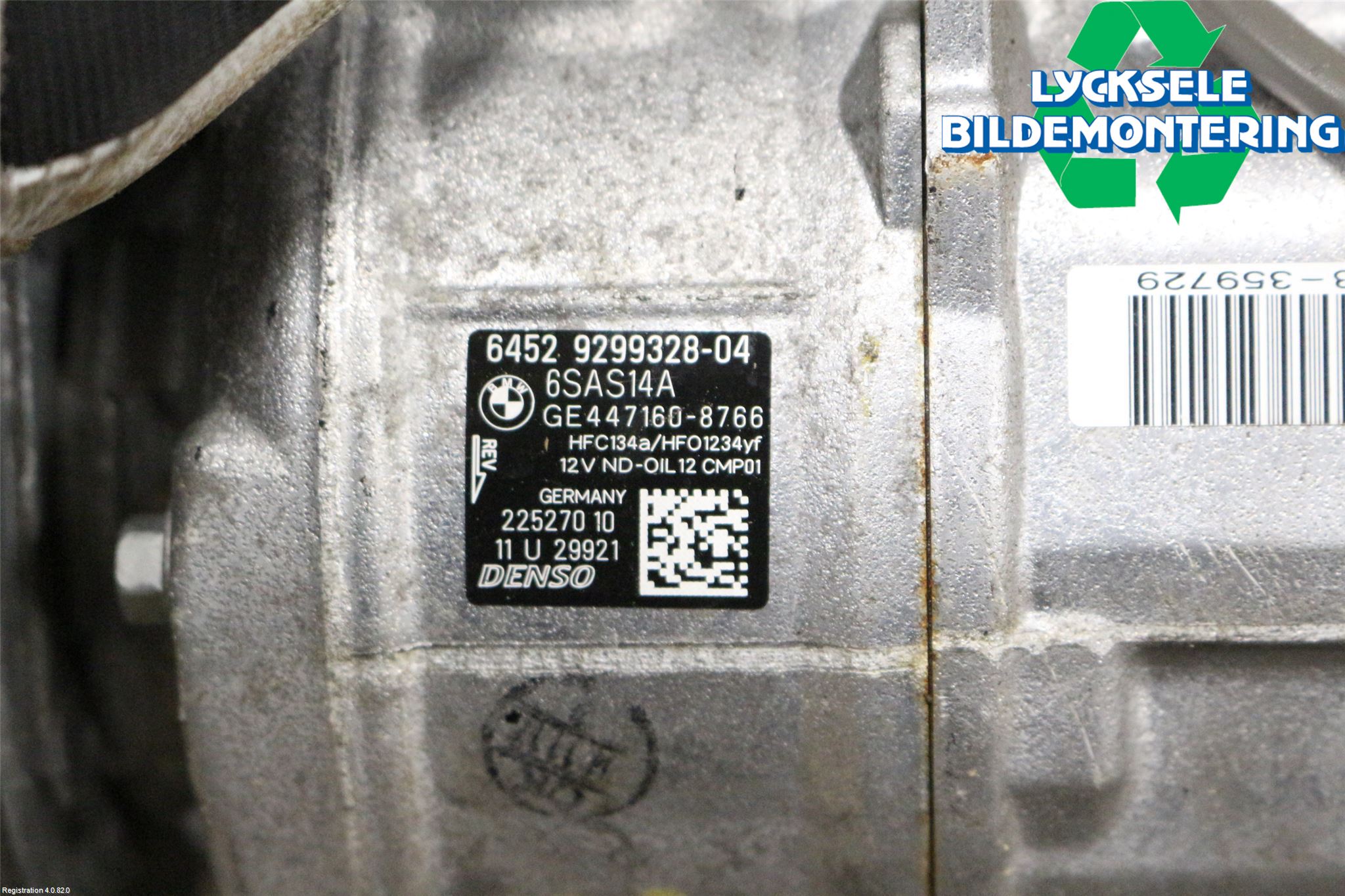 BMW 3 F30/F31/F80 12-19 Ac Kompressor