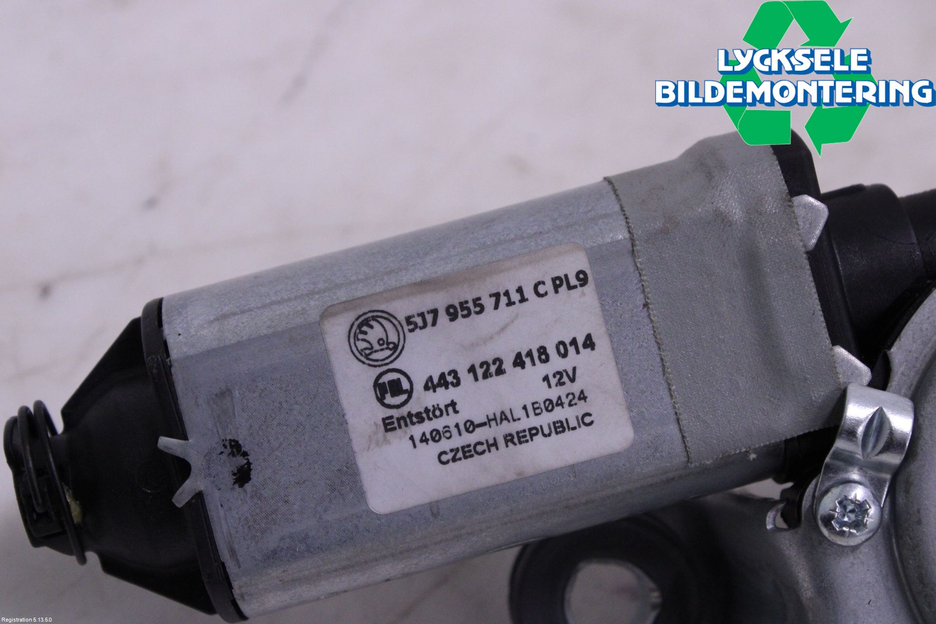 Skoda SUPERB 09-15 Torkarmotor Baklucka