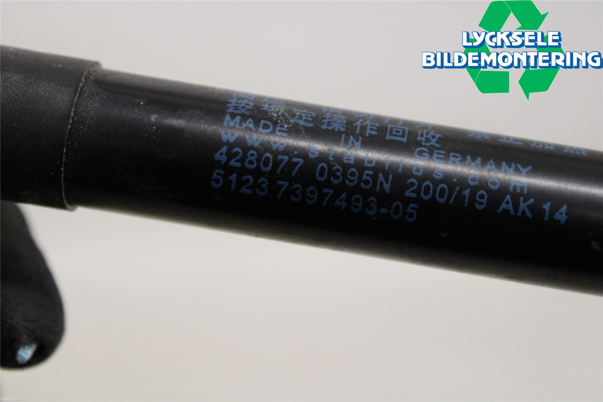 BMW X3 G01 18- Gasfjäder Motorhuv