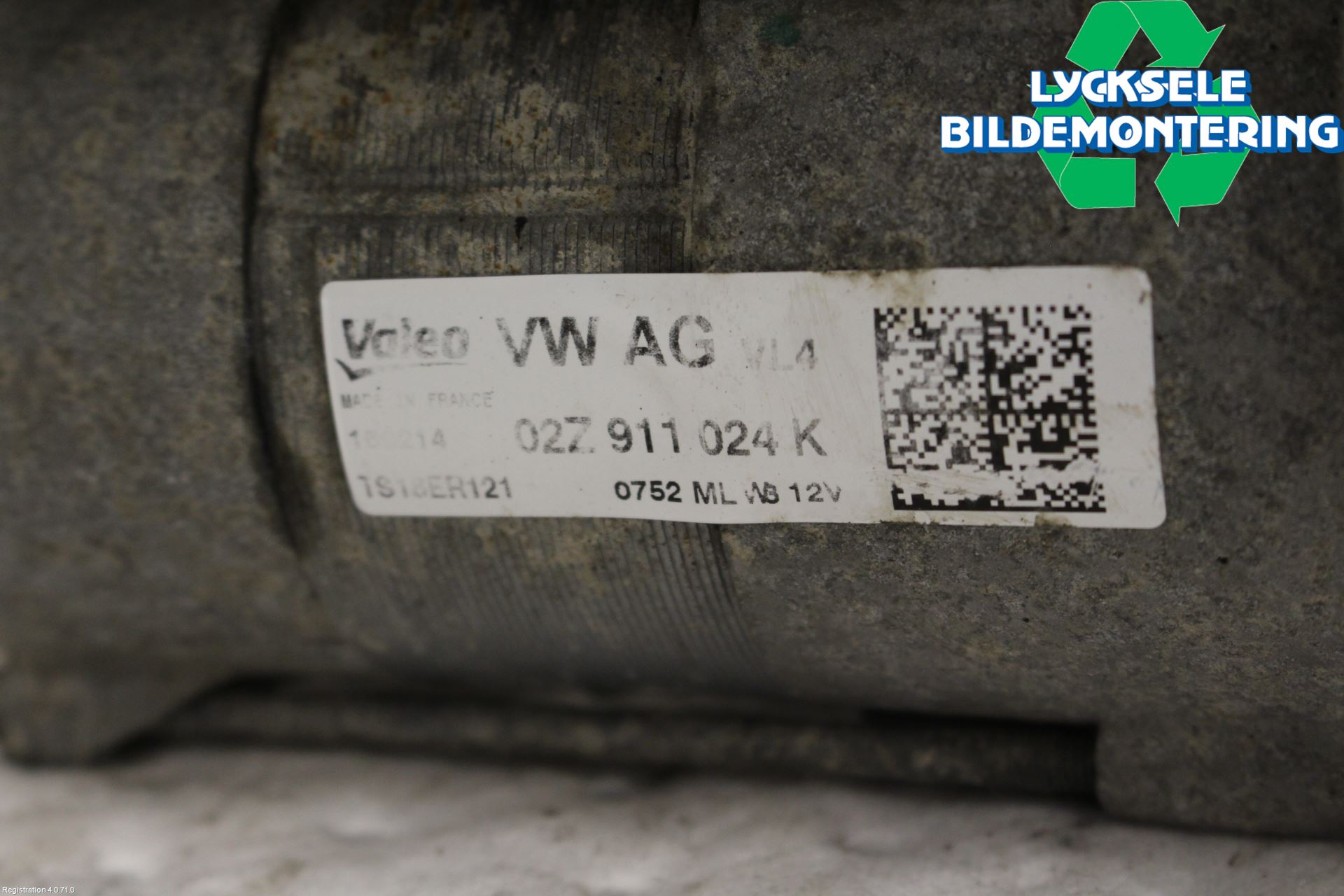 Volkswagen VW CADDY 11-15 Startmotor Diesel
