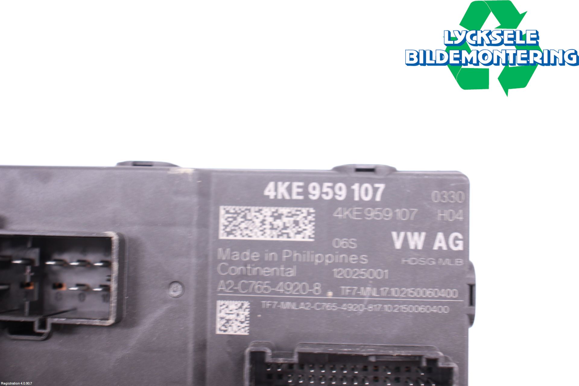 Audi E-TRON, S GE 19- Styrenhet Baklucka