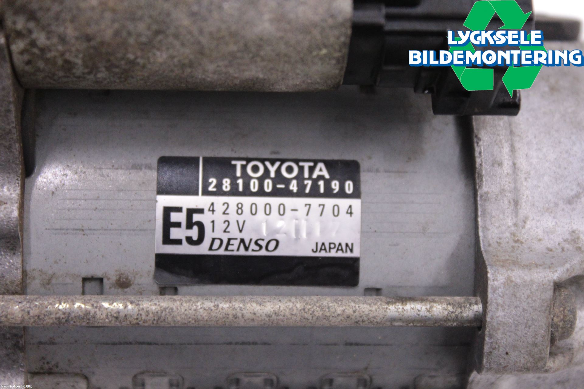 Toyota VERSO-S 11-16 Startmotor