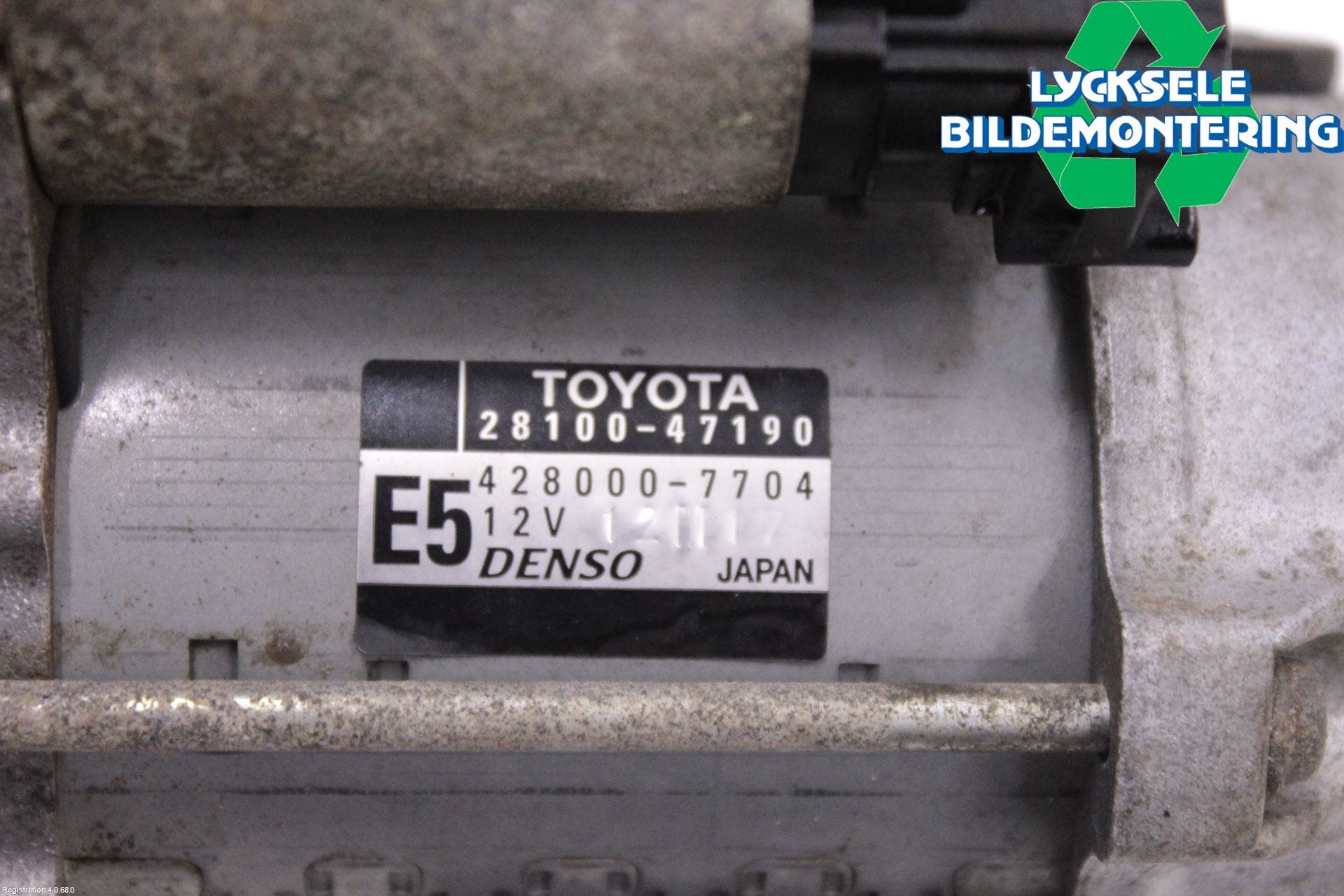 Toyota VERSO-S 11-16 Startmotor