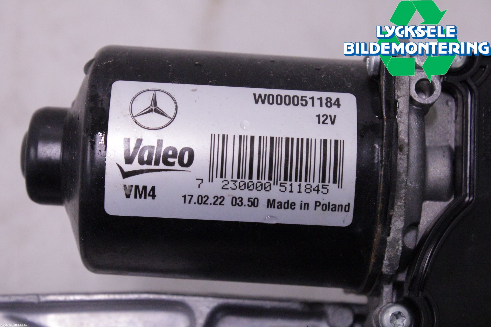 Mercedes-Benz MB VITO/V-KLASS (W640,W447,W448) 14- Torkarmotor Vindruta