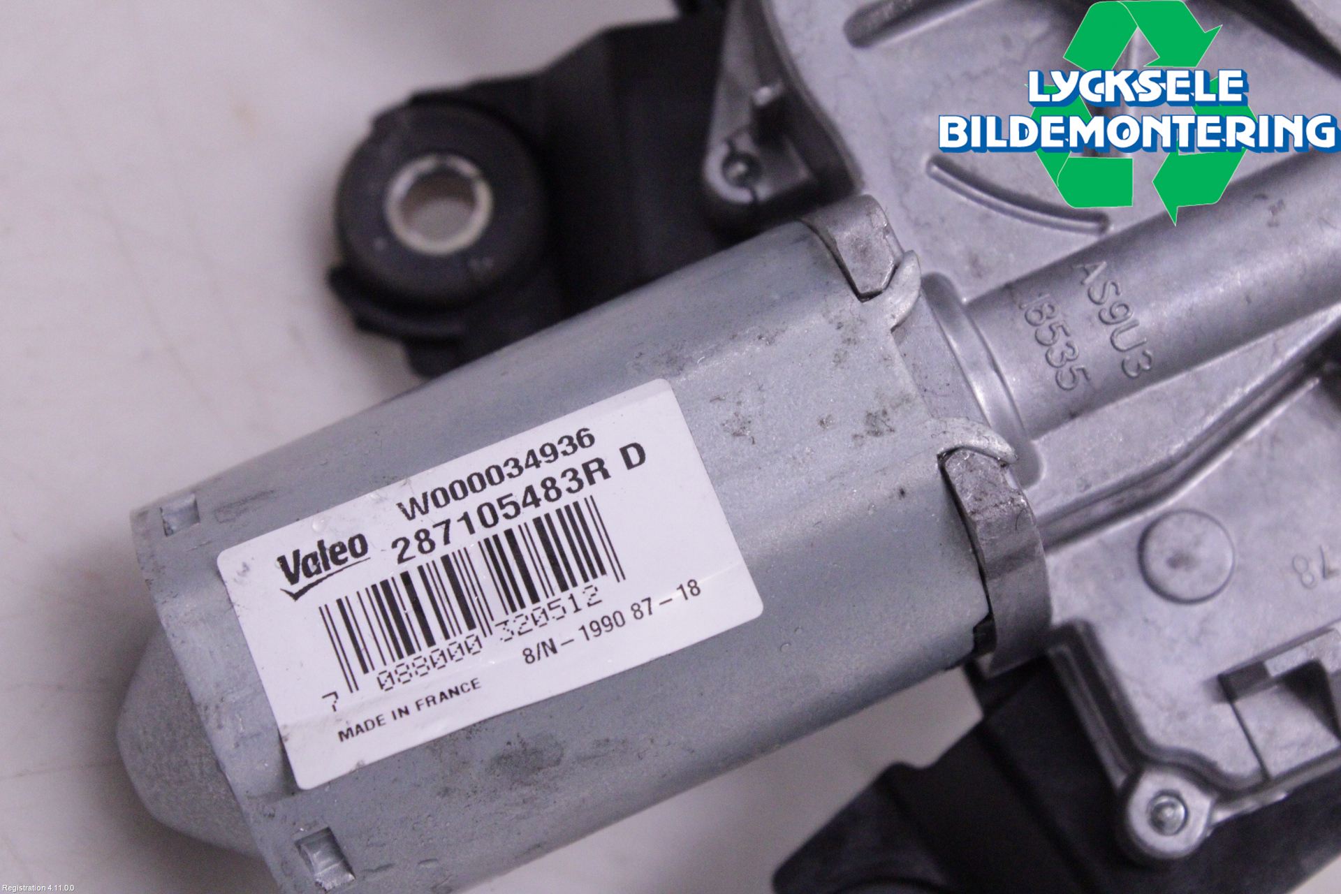 Renault CLIO IV 16-19 Torkarmotor Baklucka