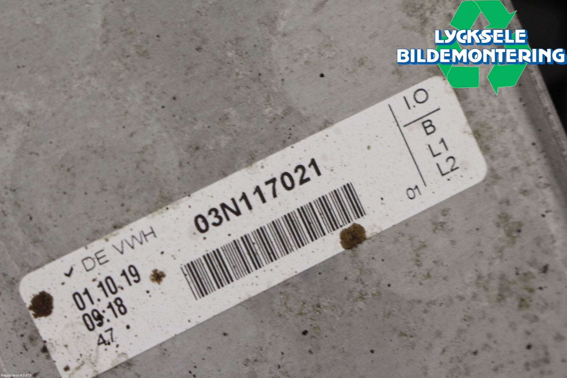 Skoda SUPERB 16-24 Oljefilterhållare