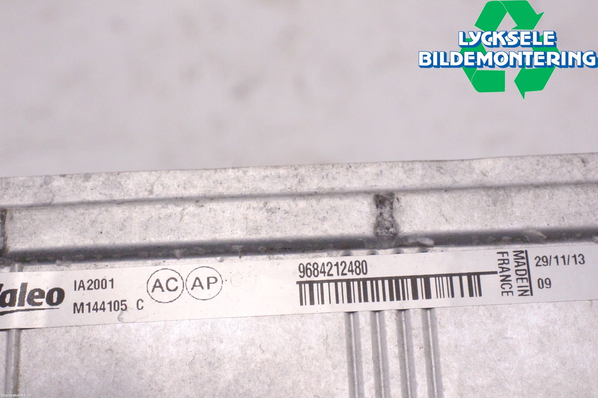 Citroen C4 II 11-18 Laddluft-Intercooler Kyl