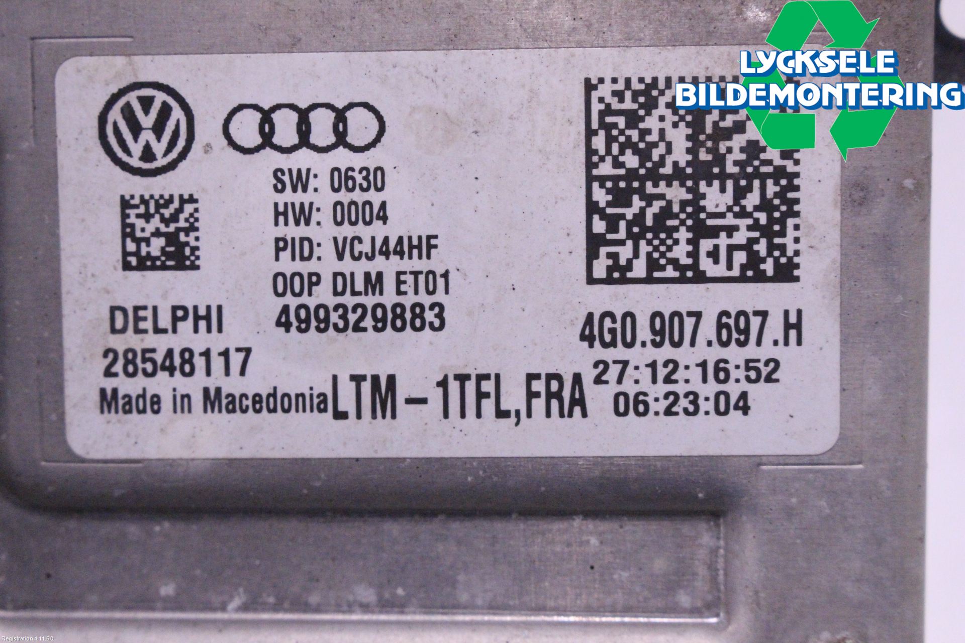 Volkswagen VW PASSAT 15-19 Styrenhet Strålkastare