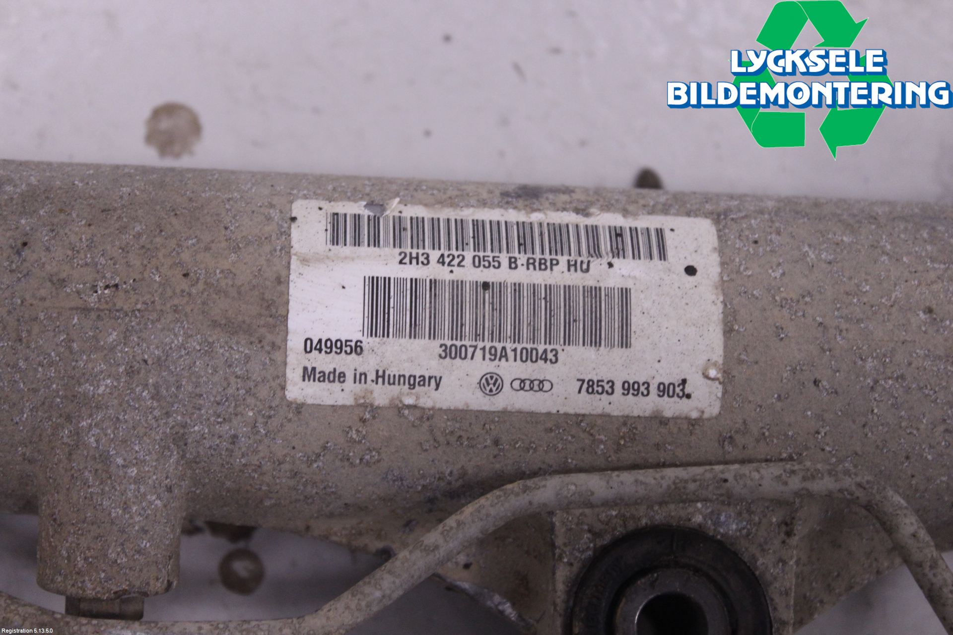Volkswagen VW AMAROK 2H 10-22 Styrväxel Servo -Snäcka