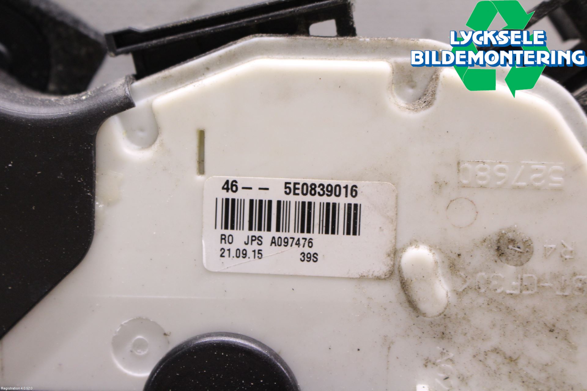 Volkswagen VW PASSAT 15-19 Låskista-Dörrlås