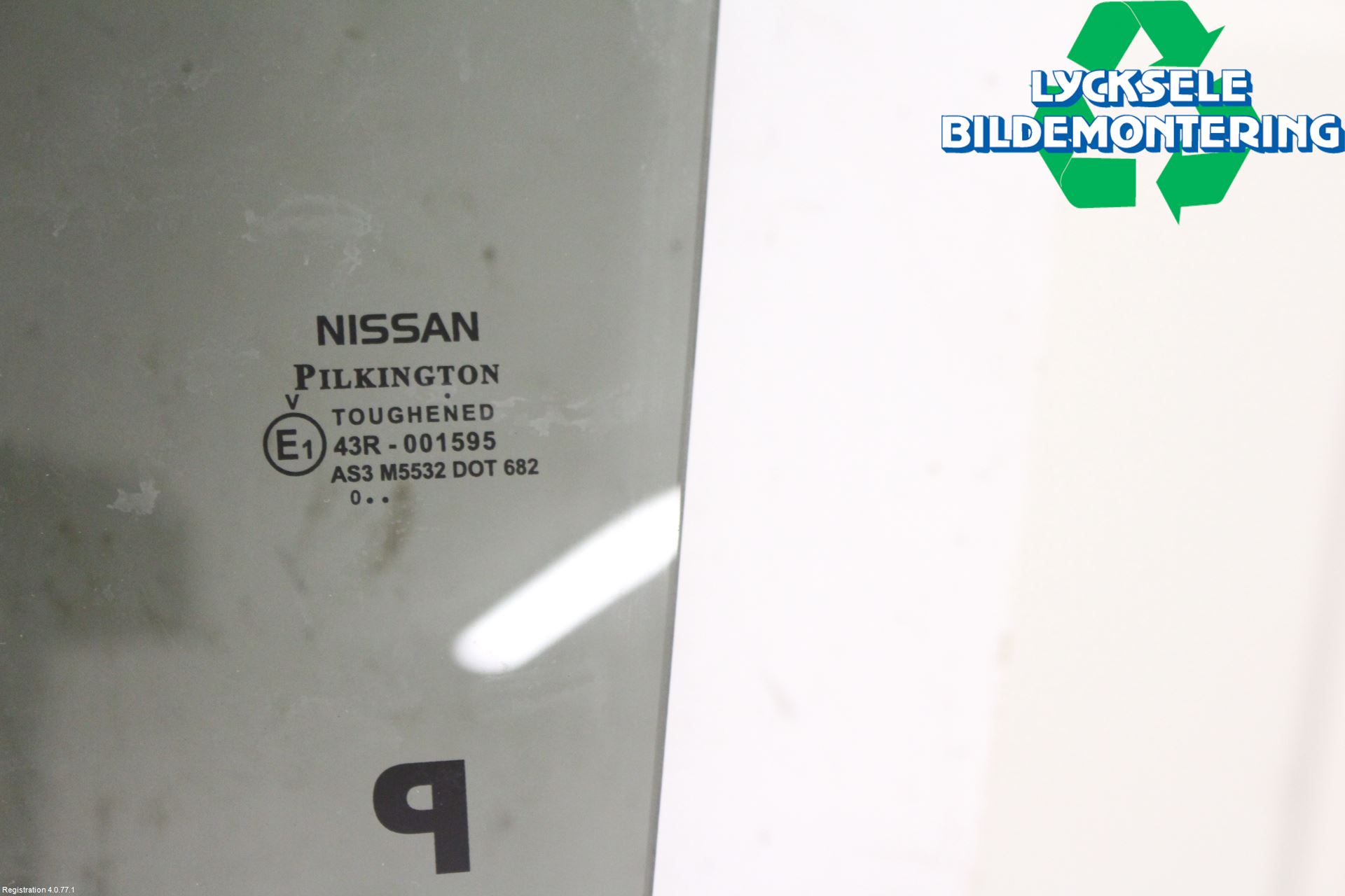 Nissan LEAF 18- Dörruta Bak Vänster