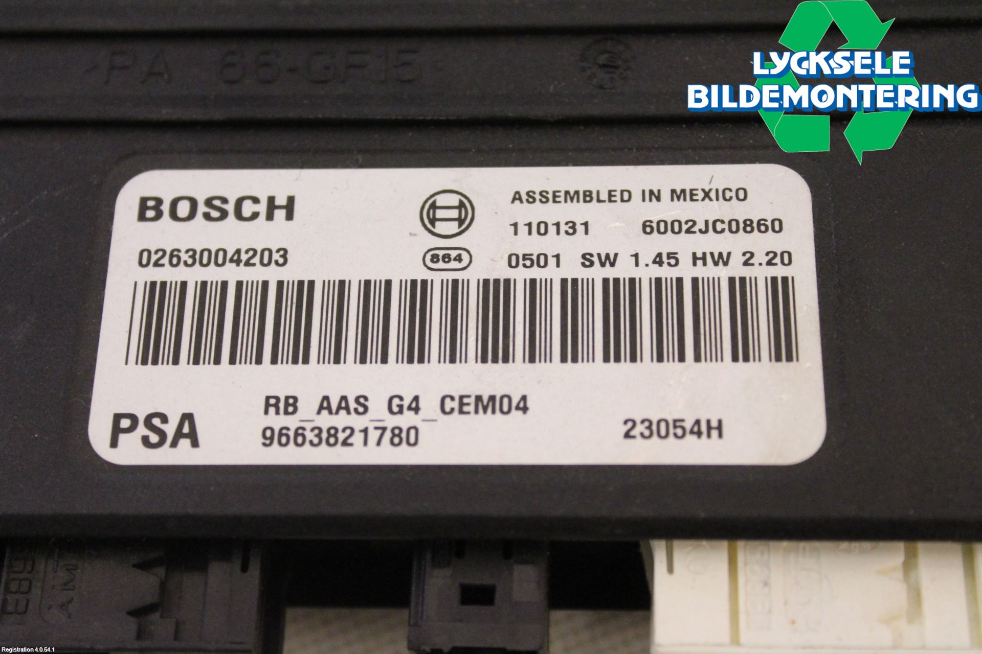 Citroen C5 08-17 Styrenhet Parkeringshjälp