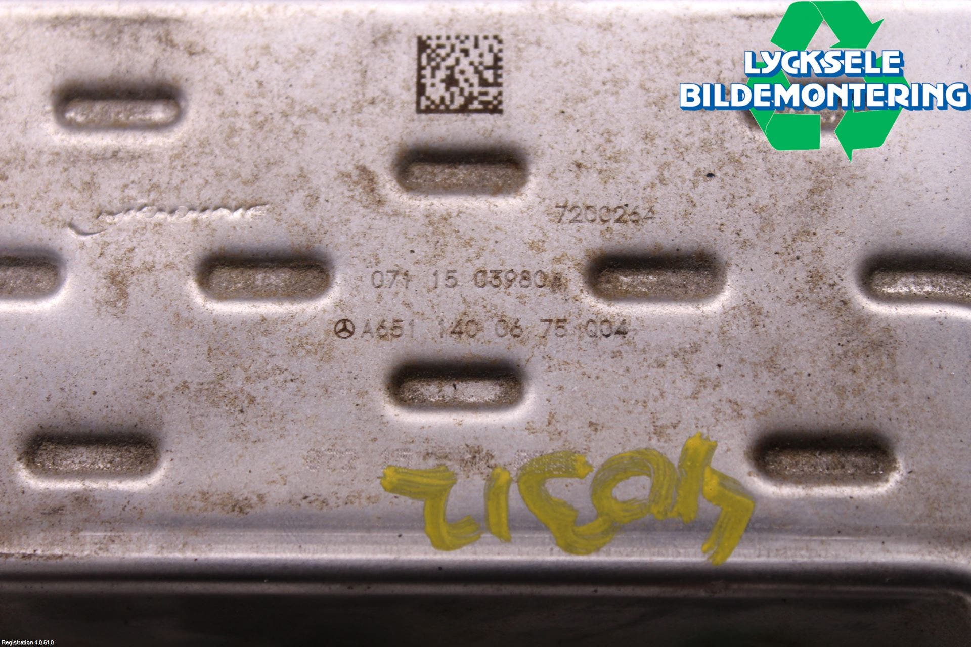 Mercedes-Benz MB C-KLASS (W205) 14-21 Avgaskylare