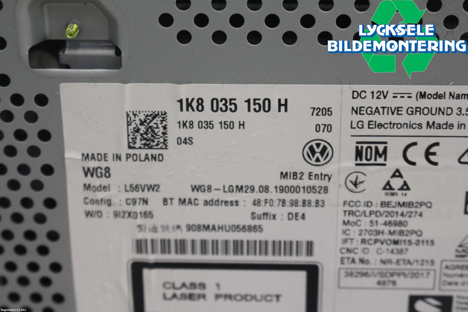 Volkswagen VW CADDY 16-20 Cd Radio - Multimediapanel
