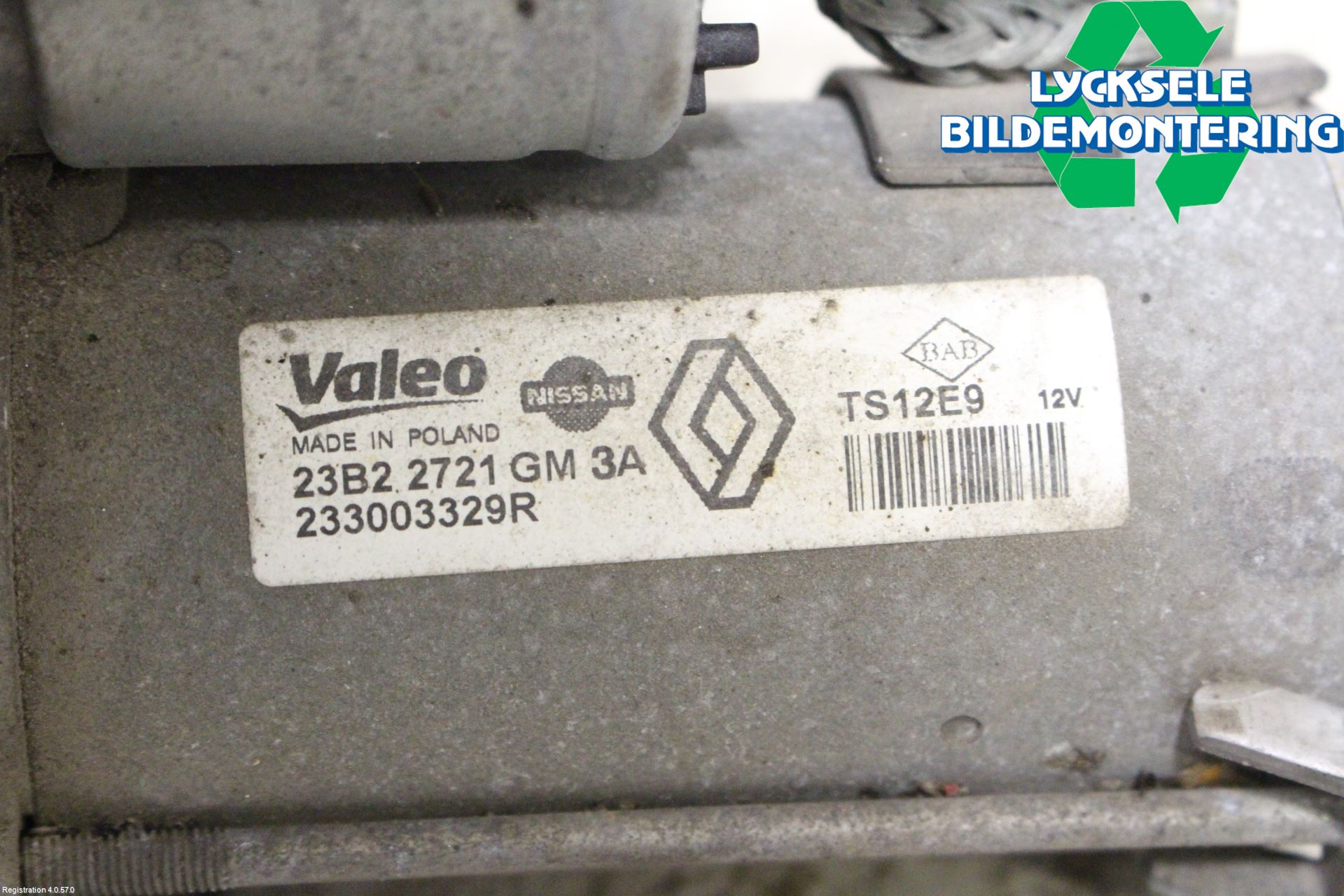 Dacia DUSTER 10-17 Startmotor Diesel