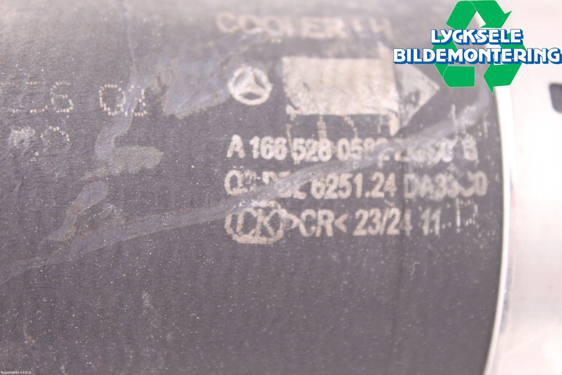 Mercedes-Benz MB GL/GLS-KLASS (X166) 12-19 Laddluft-Intercoolerrör