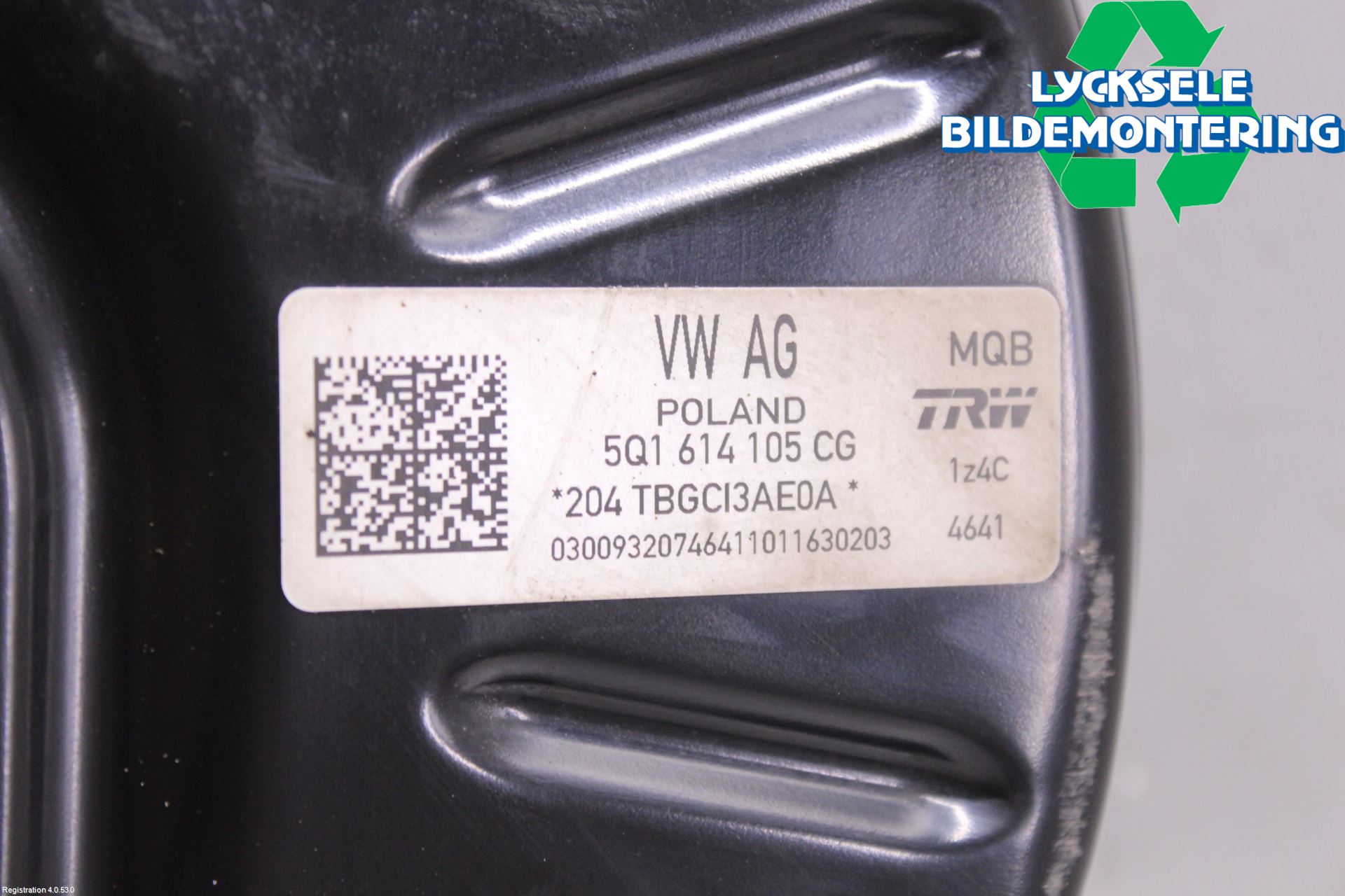 Volkswagen VW PASSAT 15-19 Bromsservo