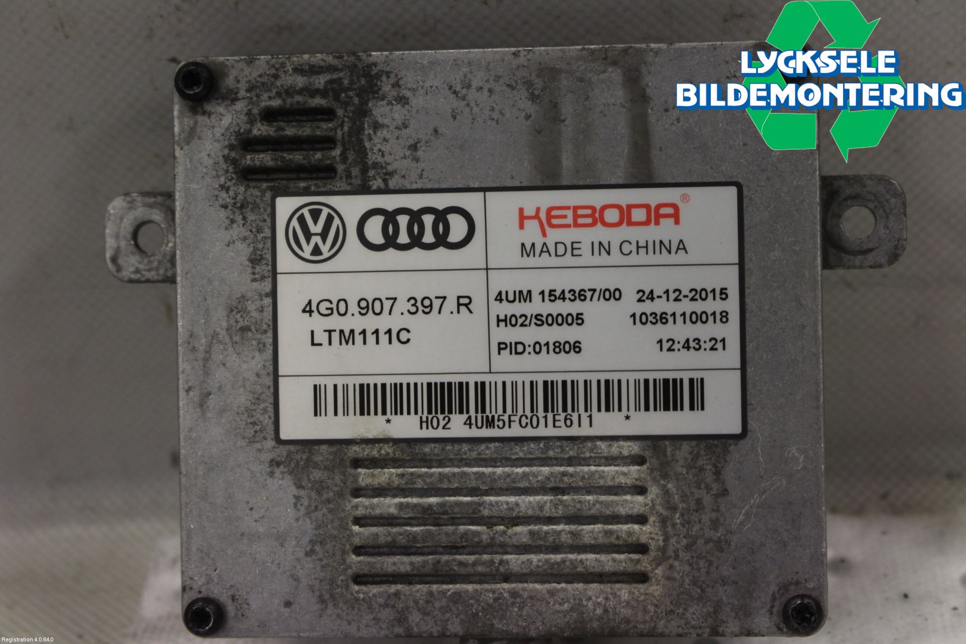 Audi A6 ALLROAD 12-18 Styrenhet Strålkastare