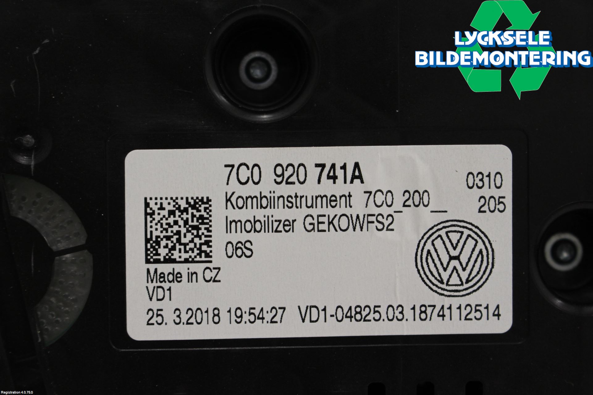 Volkswagen VW CRAFTER II / E-CRAFTER 17- Instrument Komb