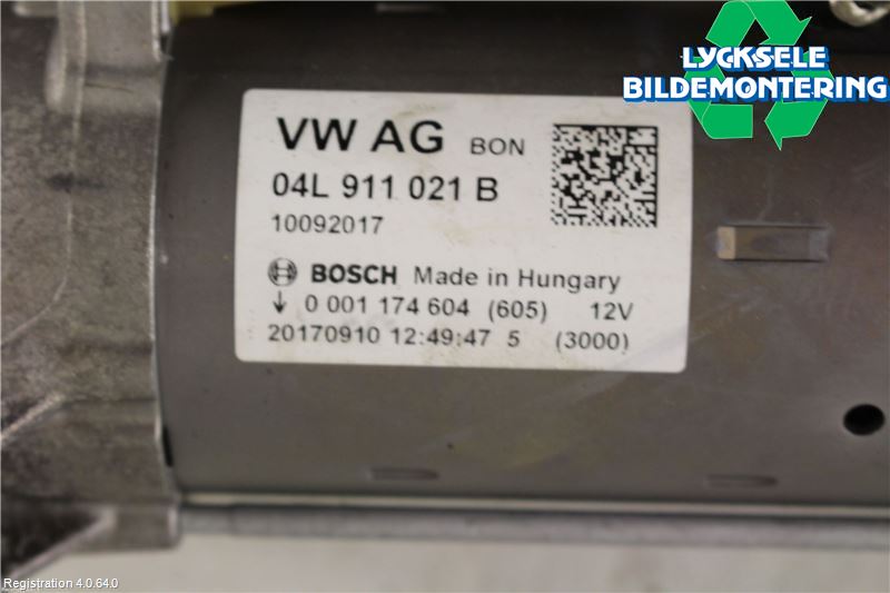 Audi A4/S4 B9 16-19 Startmotor Diesel