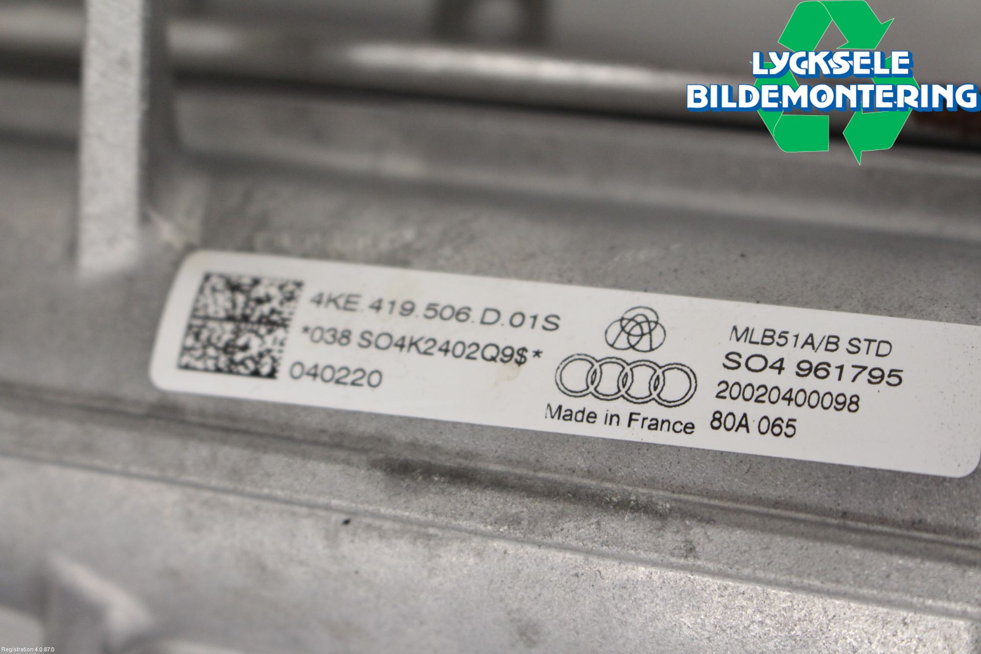 Audi E-TRON, S GE 19- Rattaxelaggregat