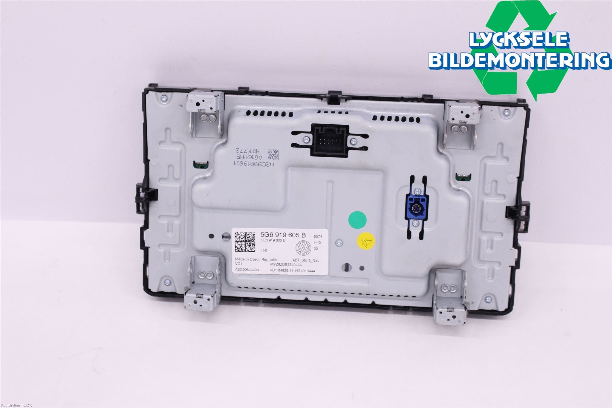 Volkswagen VW GOLF / E-GOLF VII 13-20 Multifunktionsdisplay