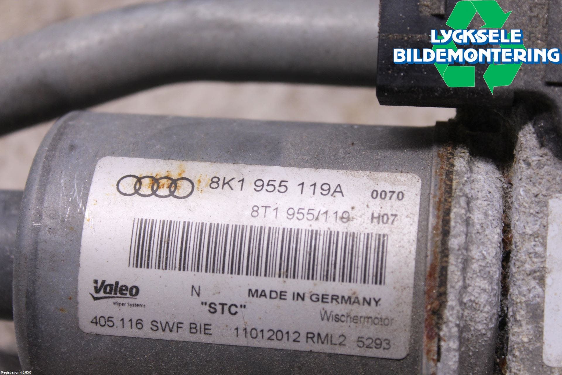 Audi A4 12-15 Torkarmotor Vindruta